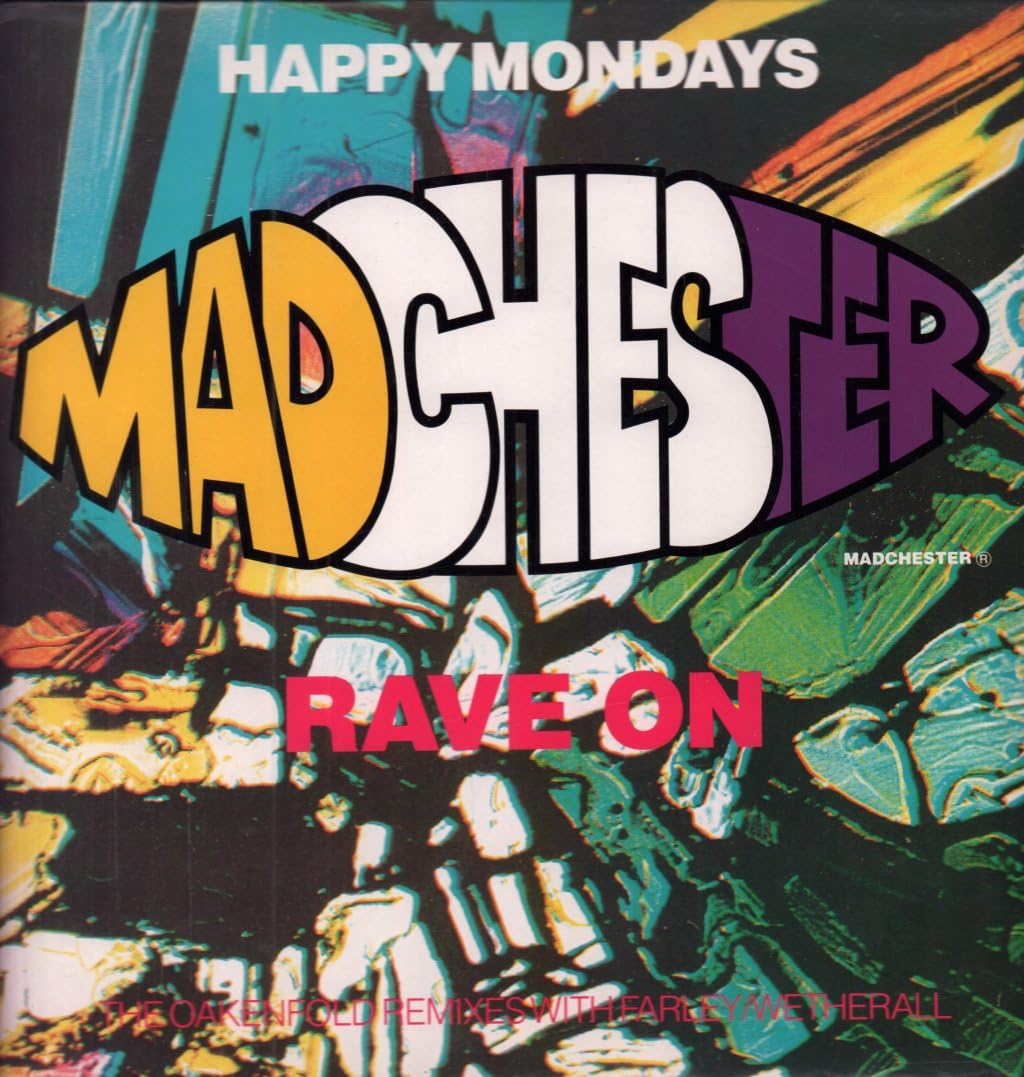 Happy Mondays Rave On EP (Hallelujah Remix) - Vinyl Record for DJs & Electronic Music Collectors | Perfect for Nightclubs & Dance Parties