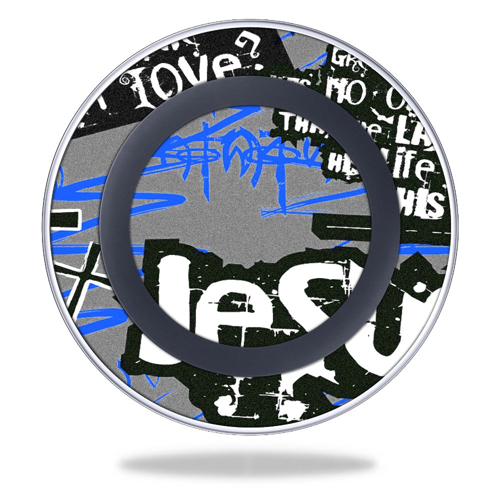 Jesus-Themed Samsung Wireless Charging Pad Skin Wrap - Protective Decorative Sticker for Samsung Qi Charger - Perfect for Home, Office & Car Use