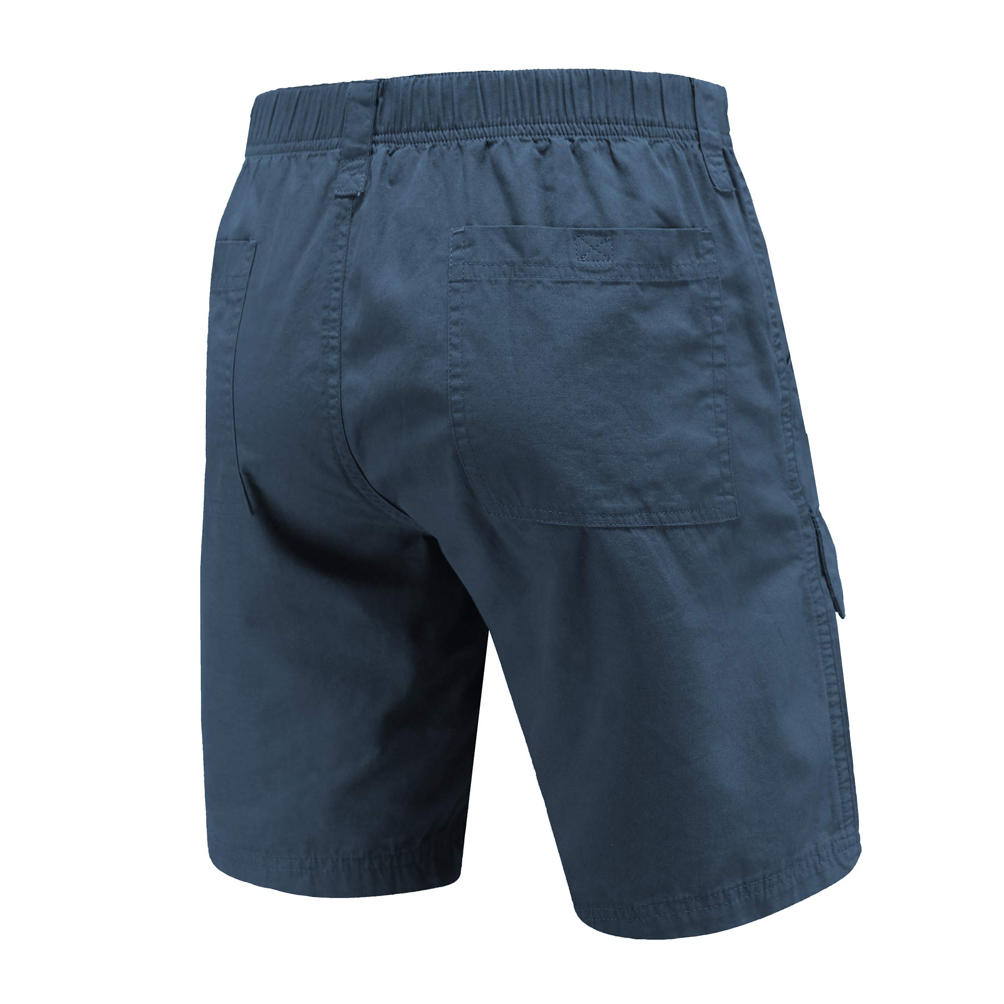 VAYAGER Men's Lightweight Cotton Cargo Shorts with Multiple Pockets - Comfortable Outdoor Hiking, Camping, and Travel Shorts for Active Lifestyles