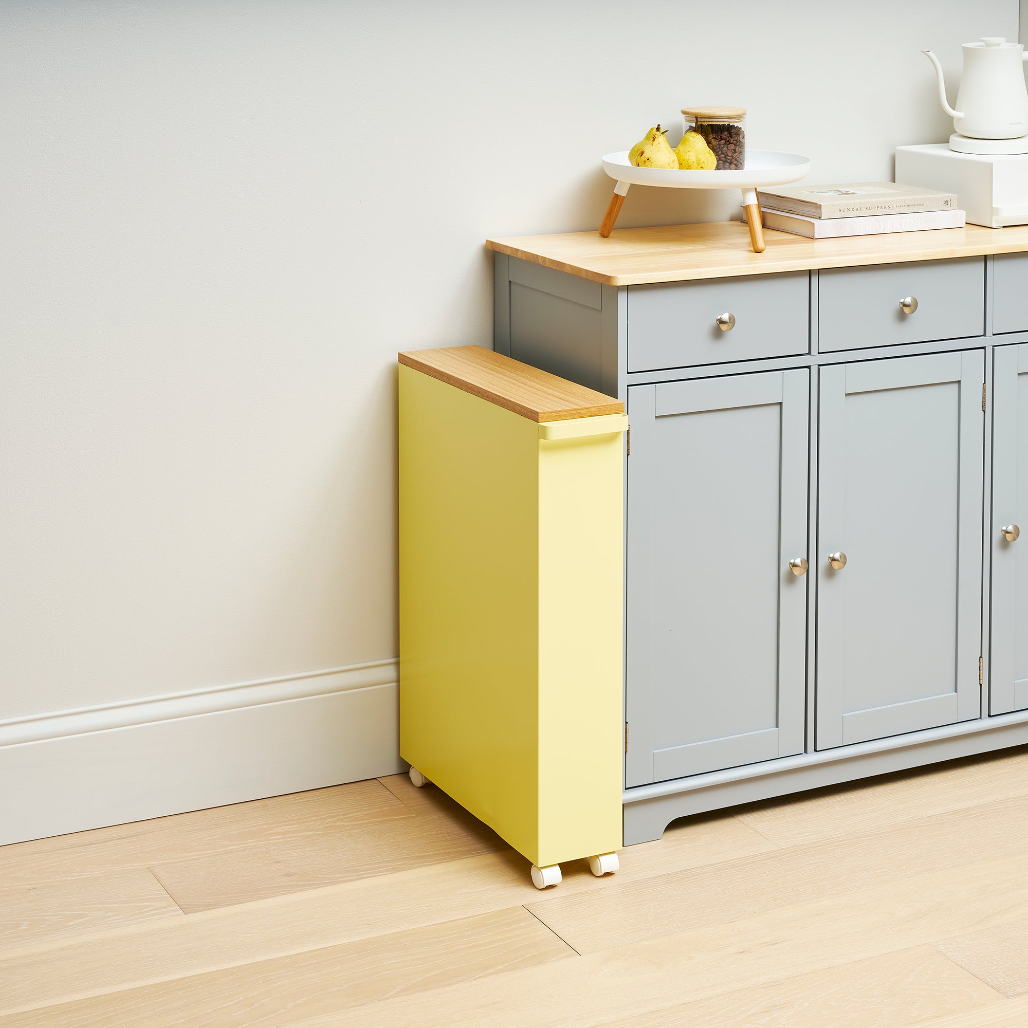 Heavy-Duty Rolling Storage Cart with 27-Inch Height - Steel Utility Cart for Kitchen, Office, or Workshop Organization
