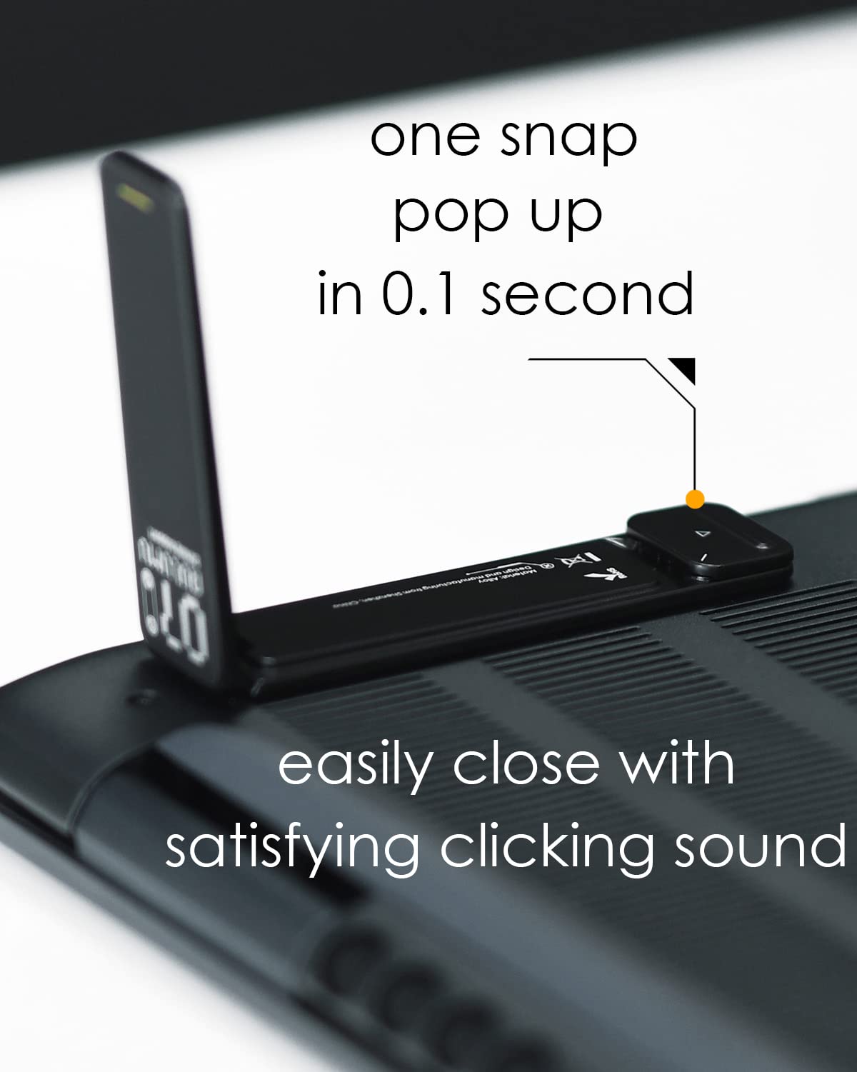Aulumu G07 Portable Pop-Up Laptop Stand with Cooling Function - Ergonomic Adjustable Riser for MacBook, All Laptops & Tablets (8-20 Inch) - Perfect for Office, Home & Travel Use - Black