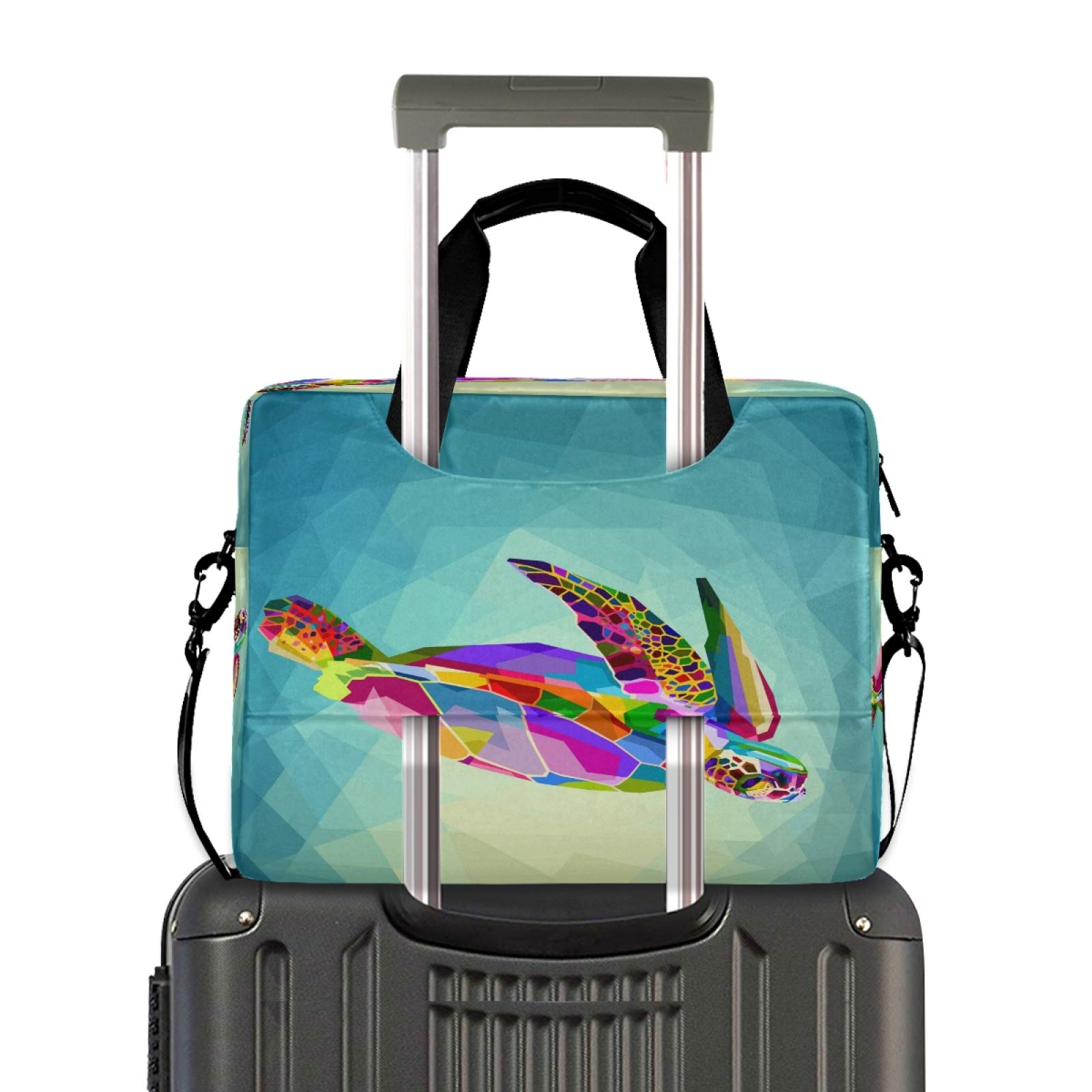 Stylish 13-15.6 Inch Laptop Bag with Shoulder Strap - Durable Polyester Laptop Sleeve Case for Men, Women & Students - Perfect for Work, School & Travel