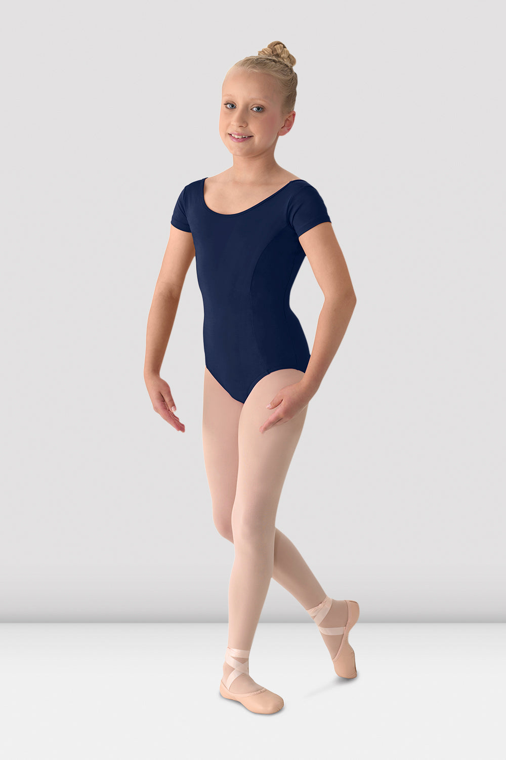 Girls Ballet Leotard - Mirella Classic Short Sleeve Dancewear for Kids | Perfect for Ballet Class, Recital & Dance Practice