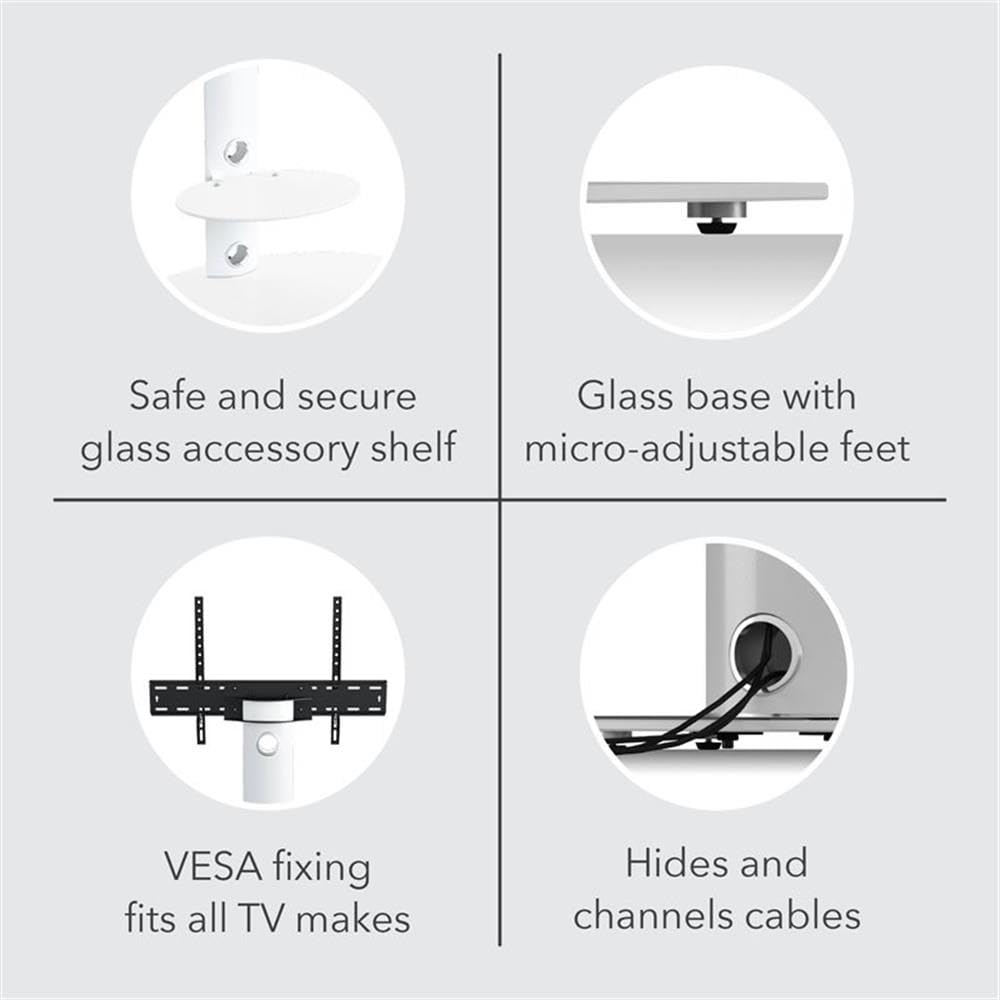 AVF Steel TV Floor Stand with Mounting Column for 32