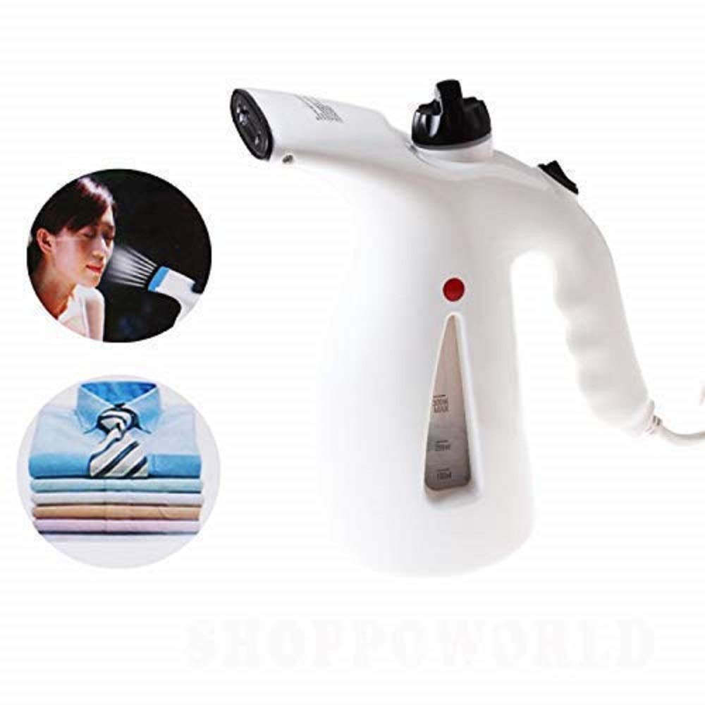 Portable Handheld Garment & Facial Steamer for Clothes, Face, Nose - SAKAR Multi-Purpose Fabric Steam Brush with Vaporization Technology | Perfect for Travel, Home Use, Cold Relief & Cough Care
