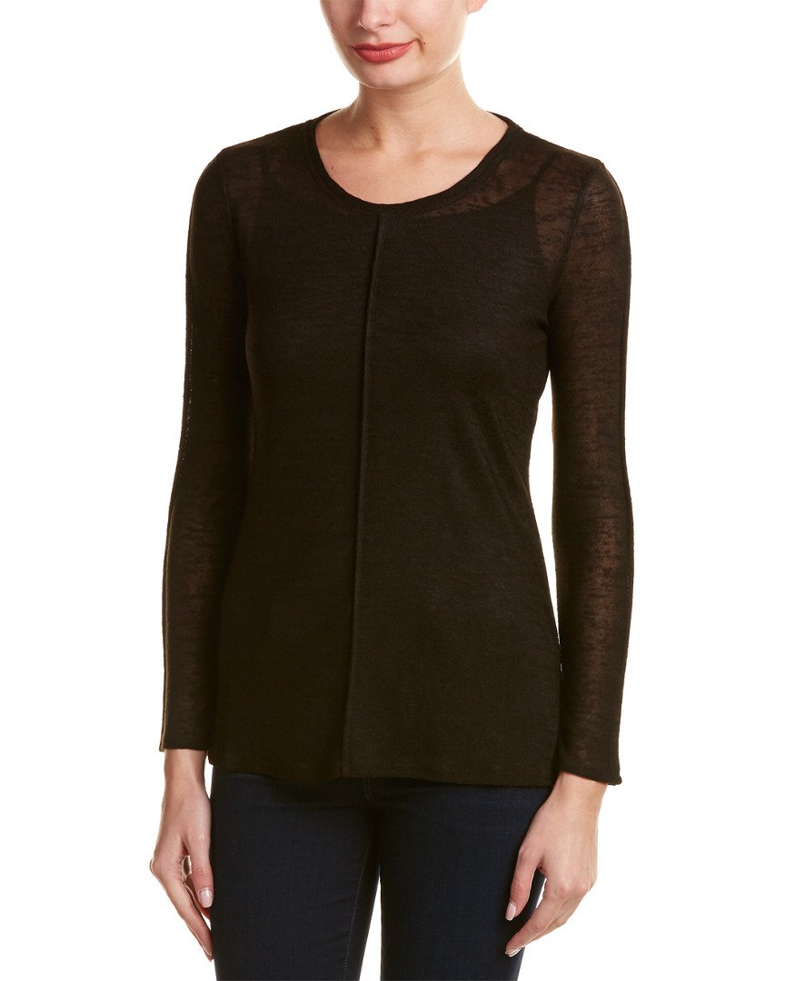 Lysse Sonnet Long Sleeve Black T-Shirt for Women - Soft Stretchy Comfort Fit Small Size - Perfect for Yoga, Workouts & Casual Wear