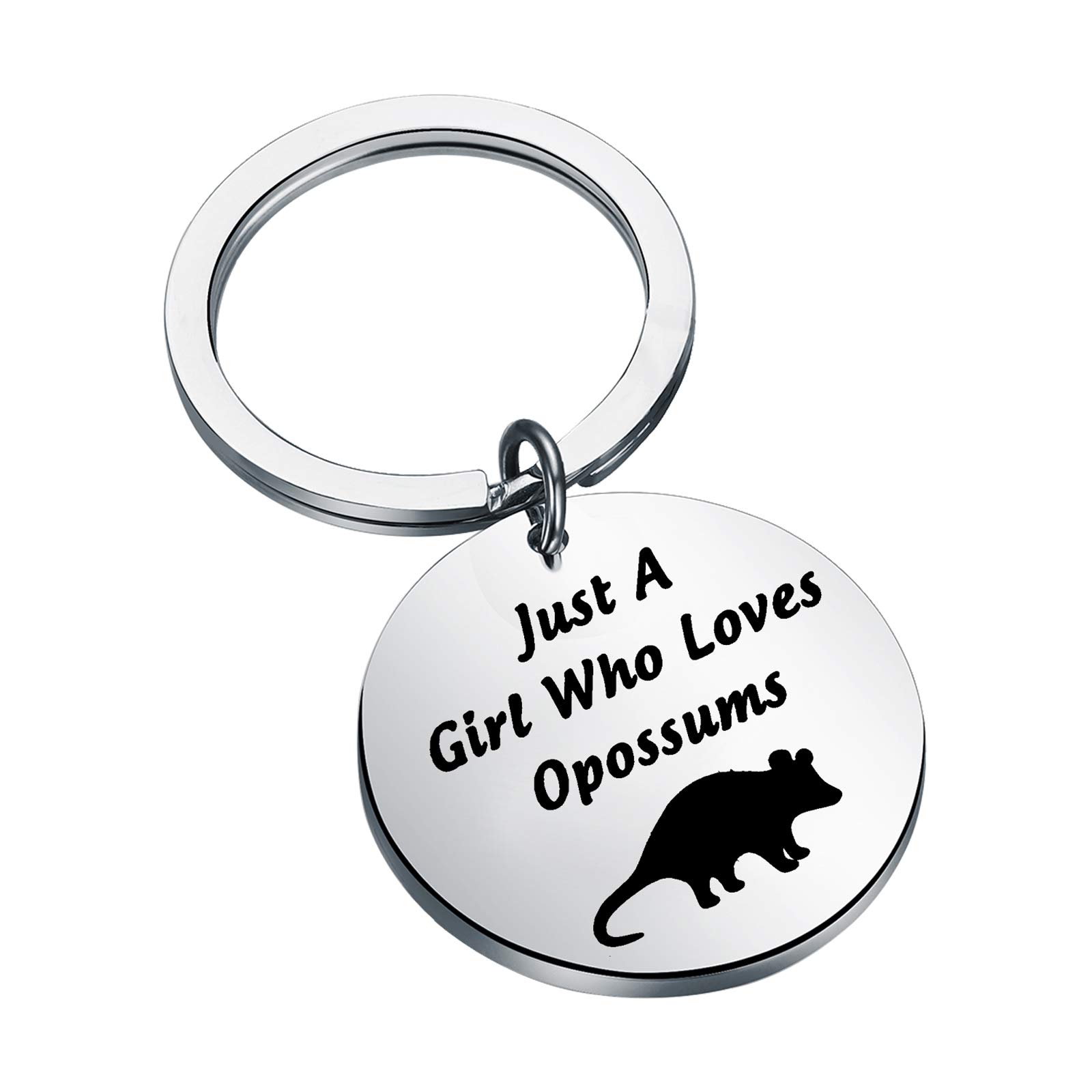 CENWA Opossum Keychain - Cute Opossum Lover Gift for Fans, Just A Who Loves Opossums - Perfect for Backpacks, Keyrings & Gifts for Wildlife Enthusiasts
