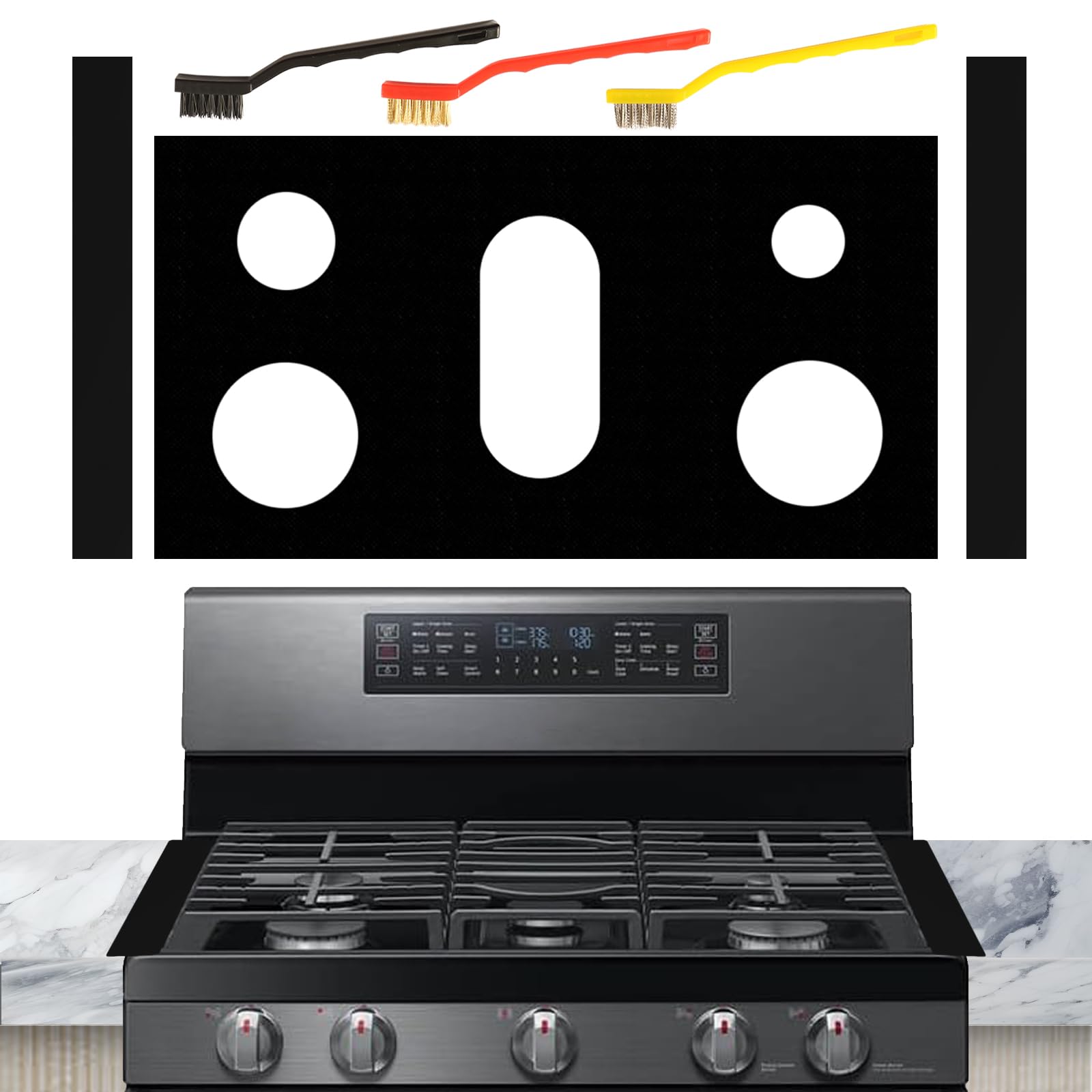 Reusable Non-Stick Stove Top Covers for Samsung Gas Burners - Stove & Oven Protector Liners | Perfect for Kitchen Safety & Easy Cleaning