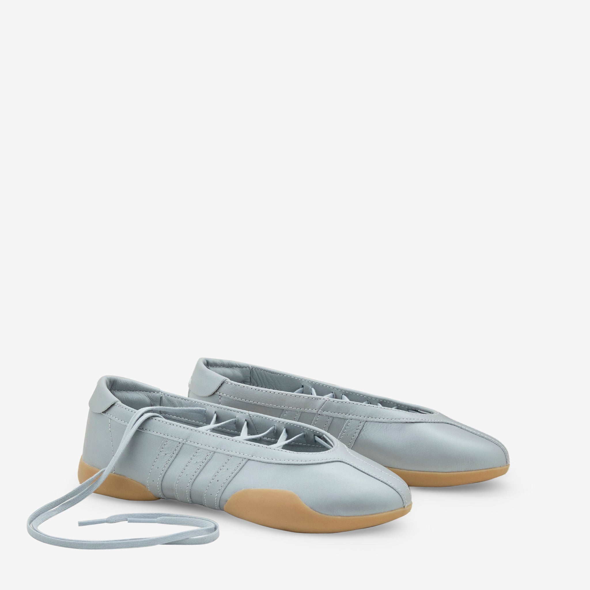 Women's Taekwondo & Ballet Shoes - Silver Metallic Leather with Gum Sole | Perfect for Martial Arts Training, Dance Practice & Fitness Workouts