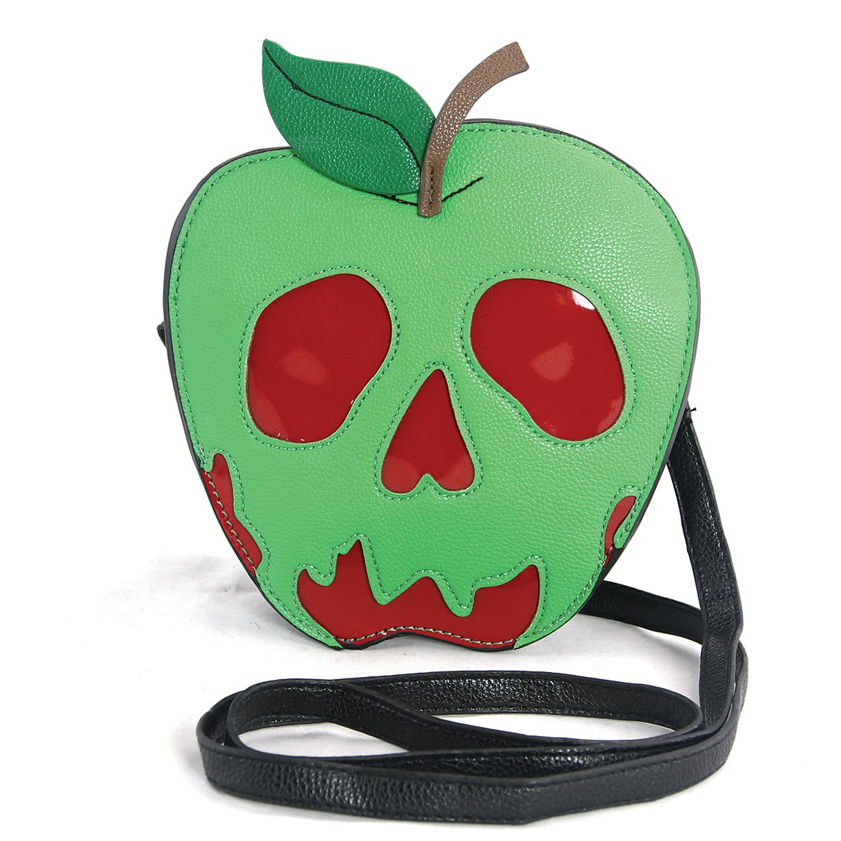 Poisoned Apple Crossbody Bag - Vegan Leather Shoulder Purse for Women, Gothic Fashion Accessory - Perfect for Halloween, Cosplay & Night Out