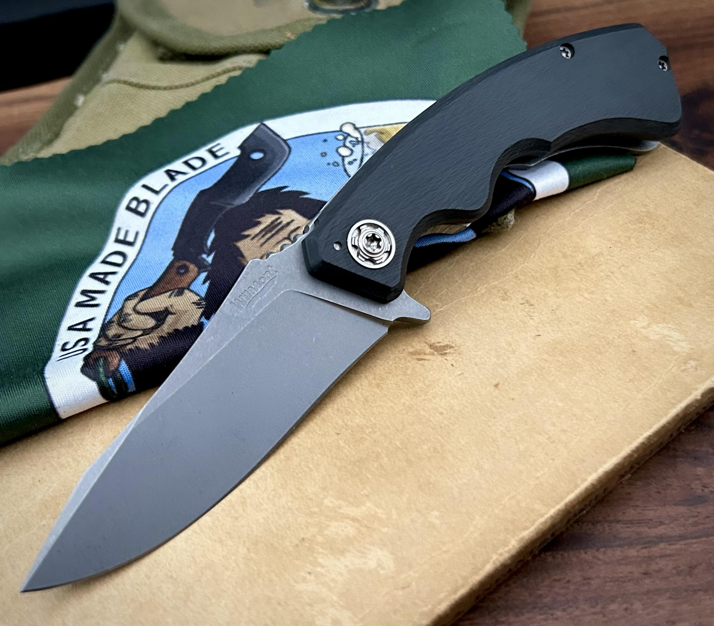 Wilmont Knives Mini PRSA Folding Knife - Smooth Carbon Fiber Handle, Titanium Framelock, S35VN Steel Blade - EDC, Outdoor, Camping, Survival Gear