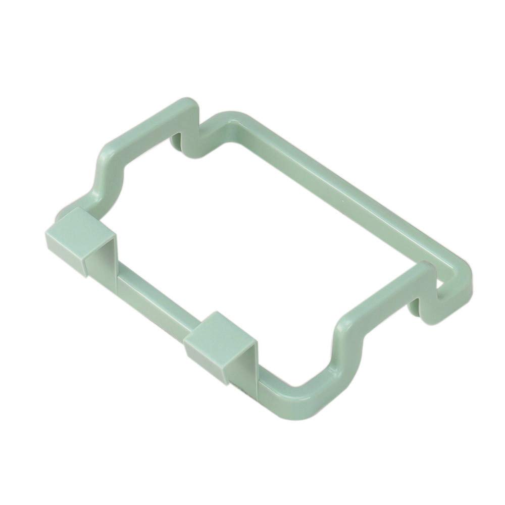Portable Kitchen Trash Bag Holder - Under Cabinet Hanging Trash Can with Hidden Design, Green - Perfect for Small Spaces, RVs, Camping & Home Organization