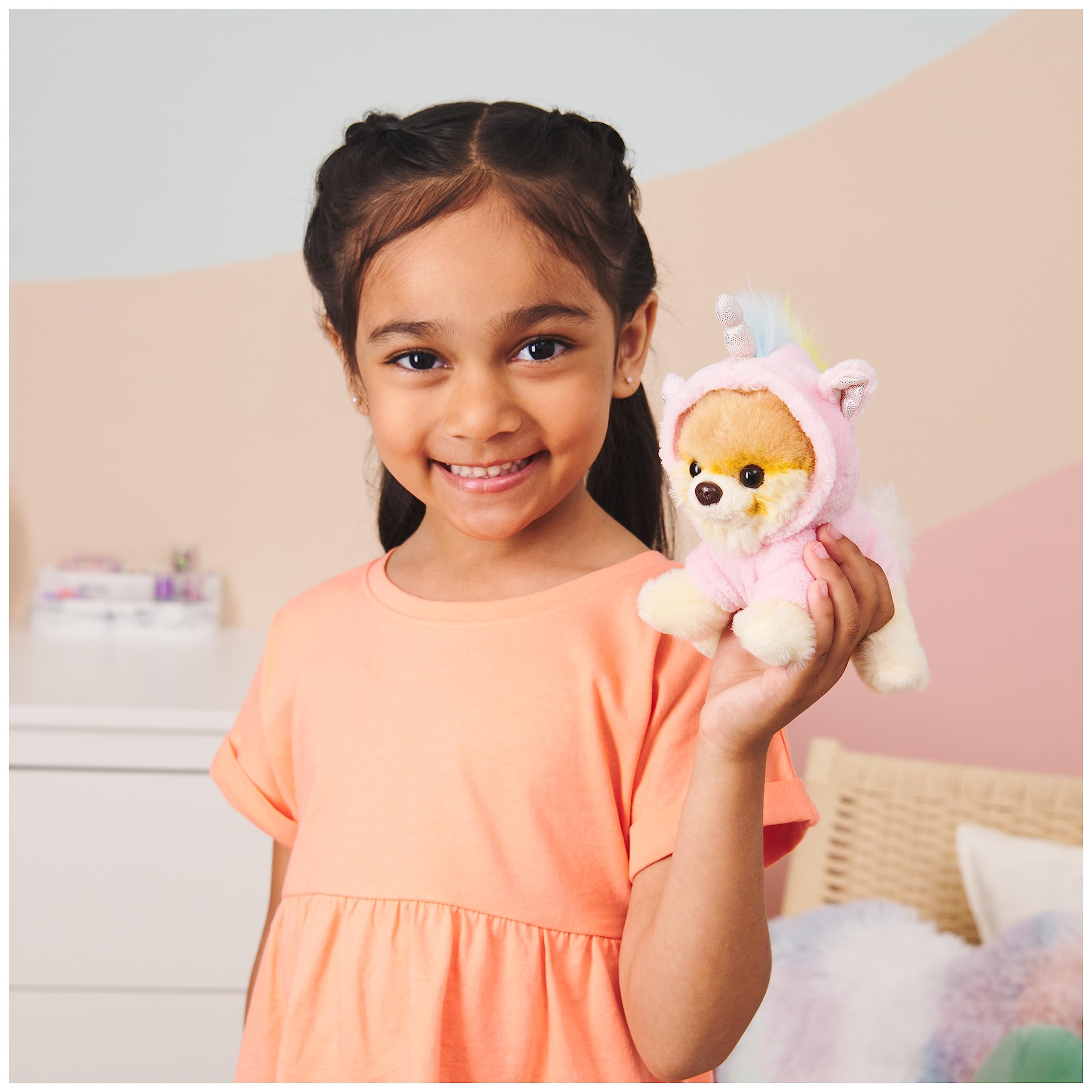 GUND World’s Cutest Dog Boo Itty Bitty Boo Unicorn Stuffed Animal Plush Toy, 5