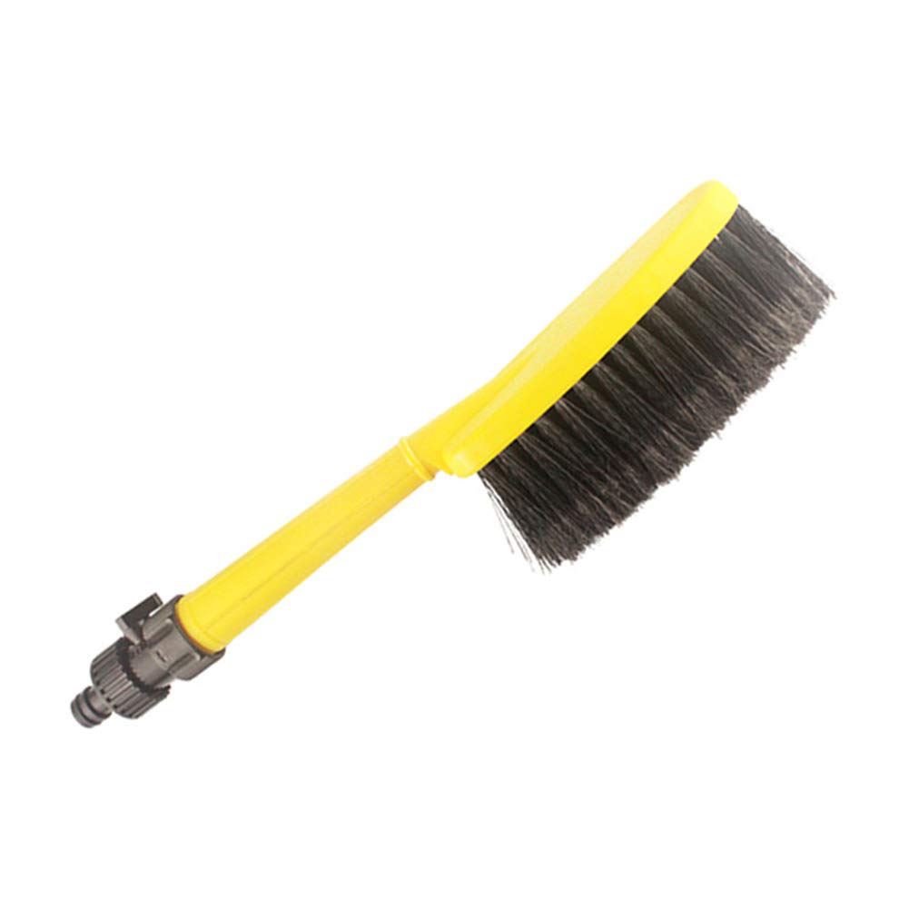 Car Wash Water Spray Brush with Hollow Handle & Quick Connect Switch - Efficient Cleaning for Cars, Boats, RVs & Outdoor Surfaces | Perfect for Home Driveway Washing & Professional Auto Detailing