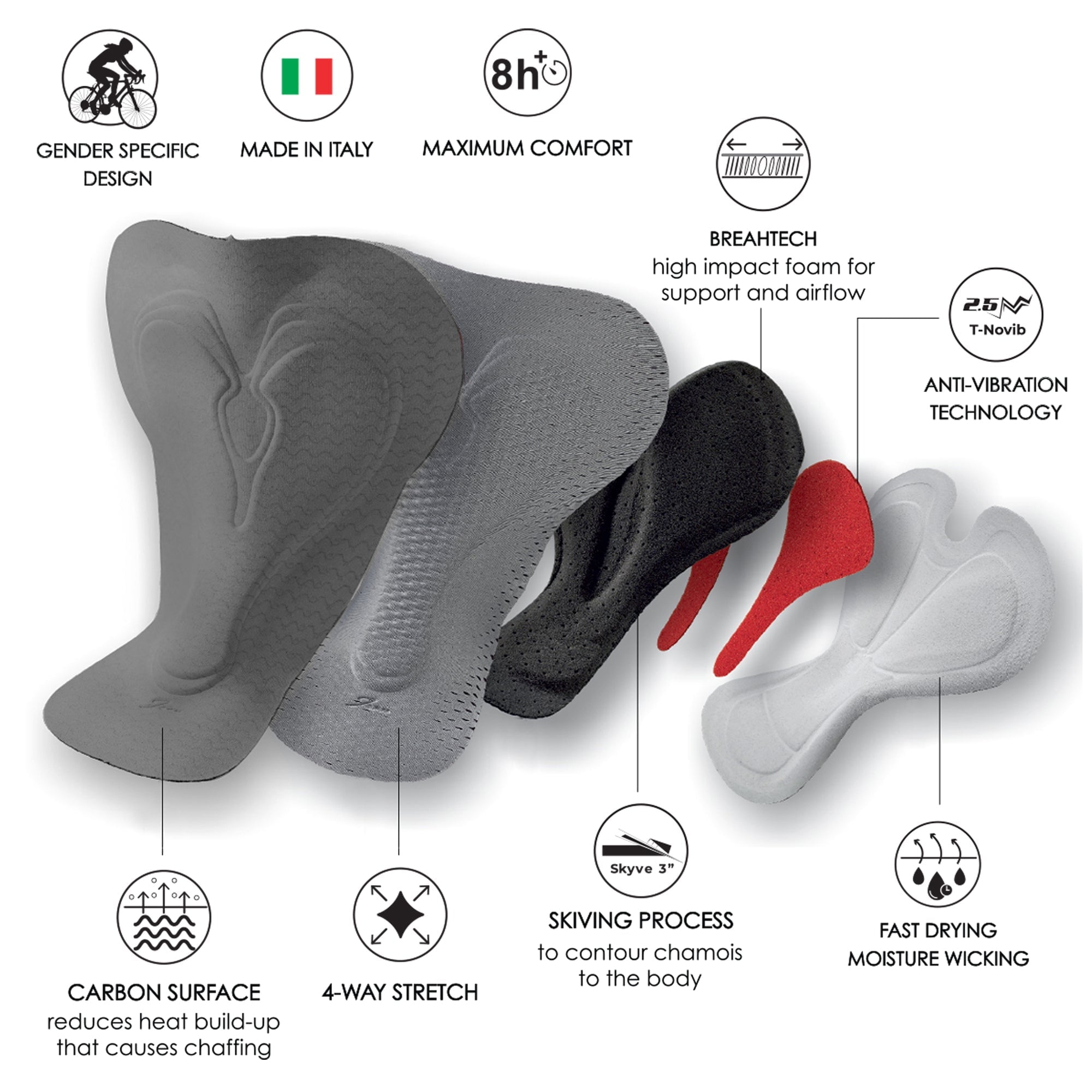 Women's High-Performance Cycling Bib Shorts with Hula Design – Comfortable & Breathable for Long Rides, Training & Outdoor Sports