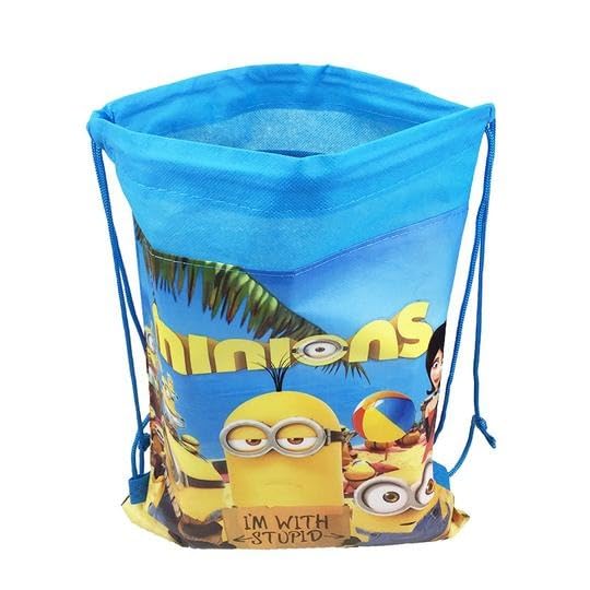 Royal Kids Birthday Party Favors - 12 Pack Multicolor Printed Backpacks for Boys & Girls | Perfect for Birthday Gifts, School Supplies & Party Giveaways