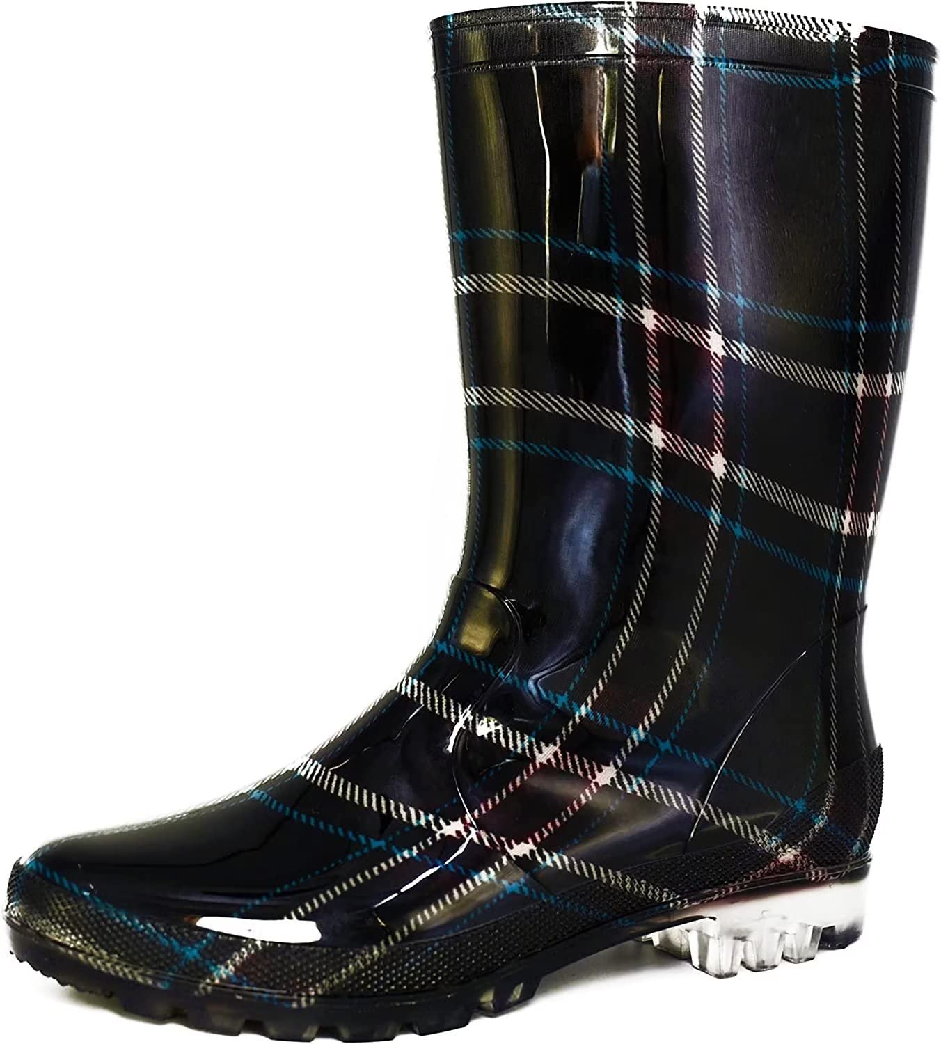 DaeRainy Women's Waterproof Mid-Calf Rain Boots - Non-Slip Garden, Fishing, Farm & Outdoor Work Boots for Women - Perfect for Rainy Days, Muddy Trails & Wet Conditions