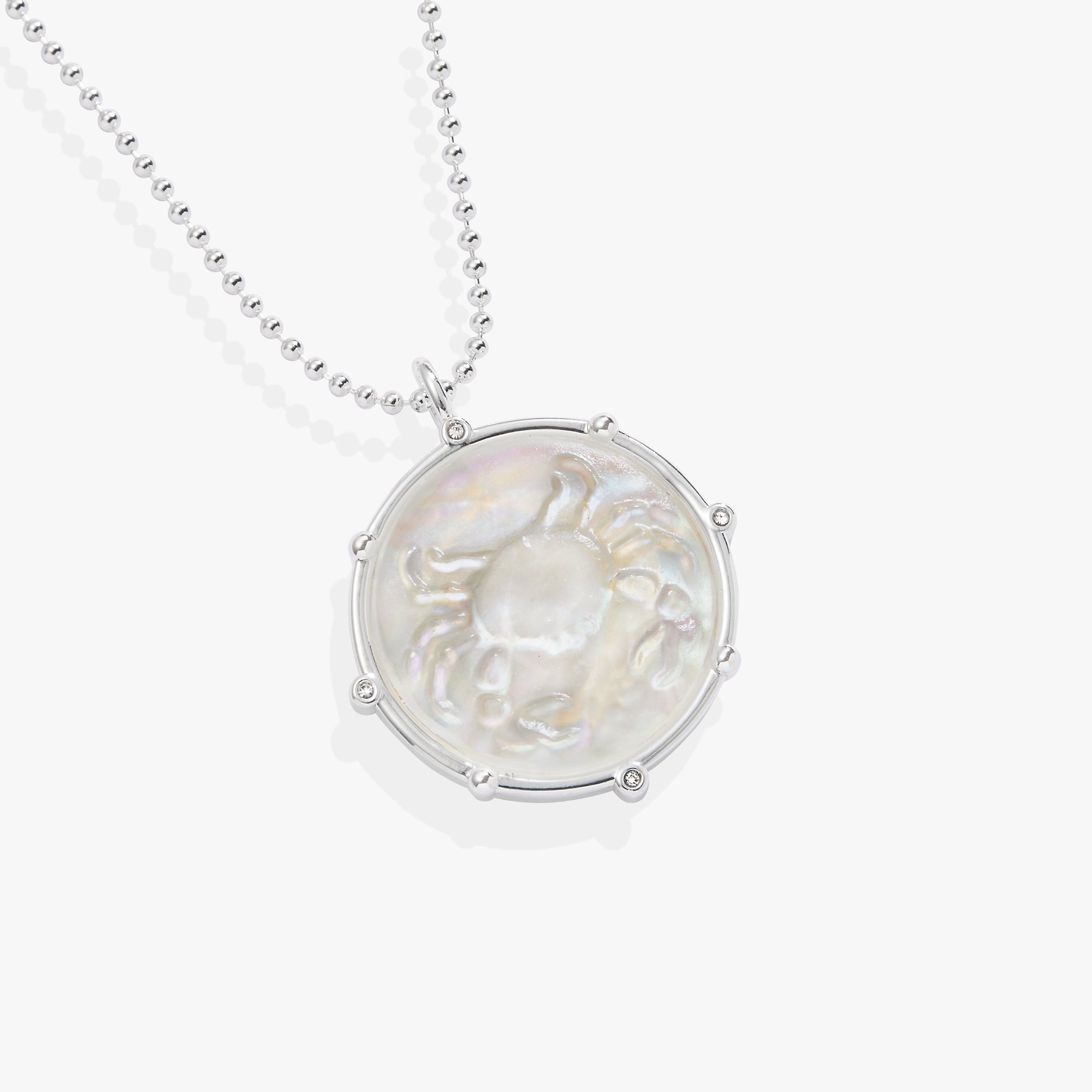 Cancer Zodiac Double Sided Charm Necklace - Sterling Silver Zodiac Pendant for Women - Perfect for Birthday Gifts, Daily Wear & Spiritual Jewelry Collection