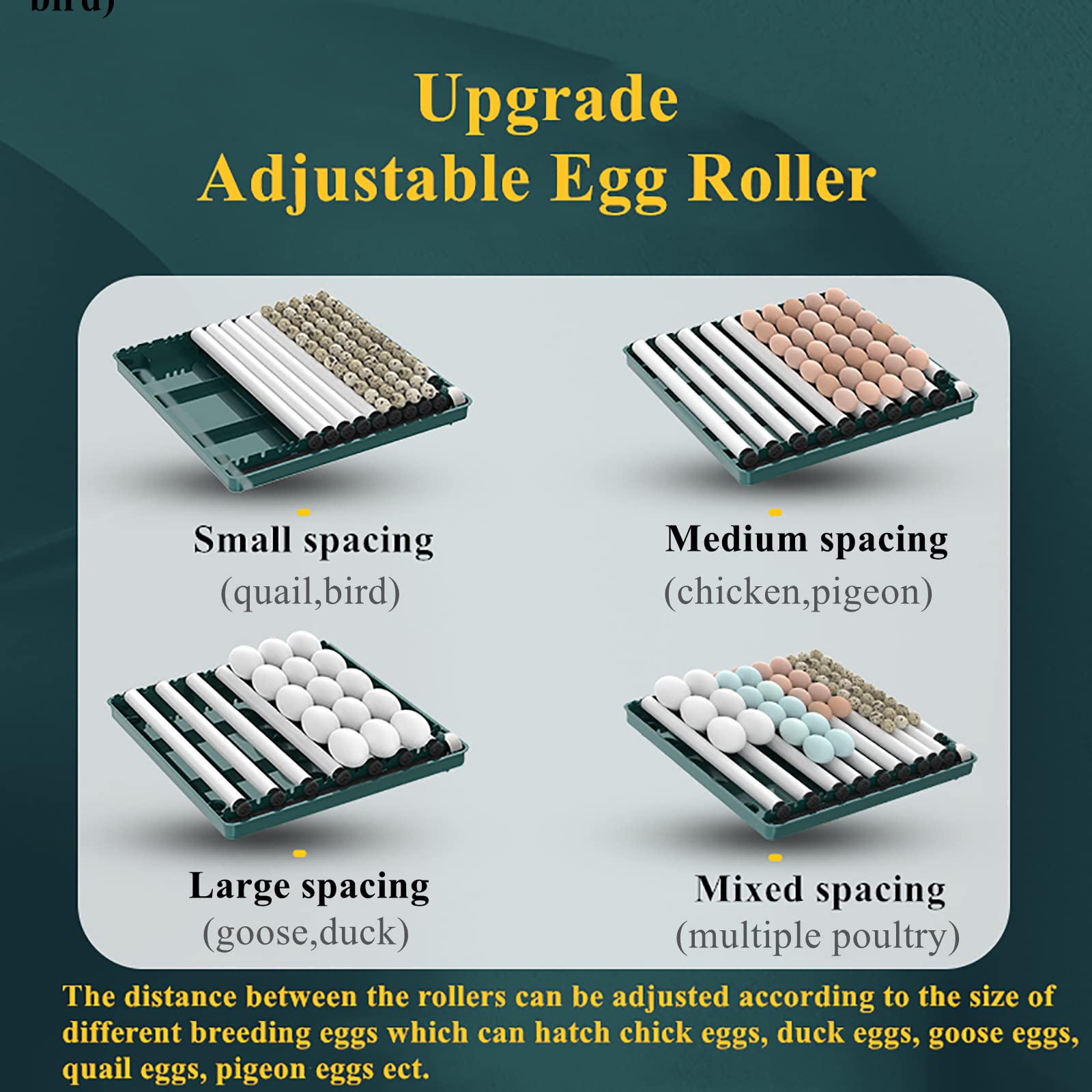 Automatic Egg Incubator for 24-60 Eggs - Intelligent Poultry Hatching Machine for Chicken, Duck, Goose, Quail & Bird Eggs | Perfect for Home Farms, Backyard Poultry & Small-Scale Hatcheries (15EGGF)