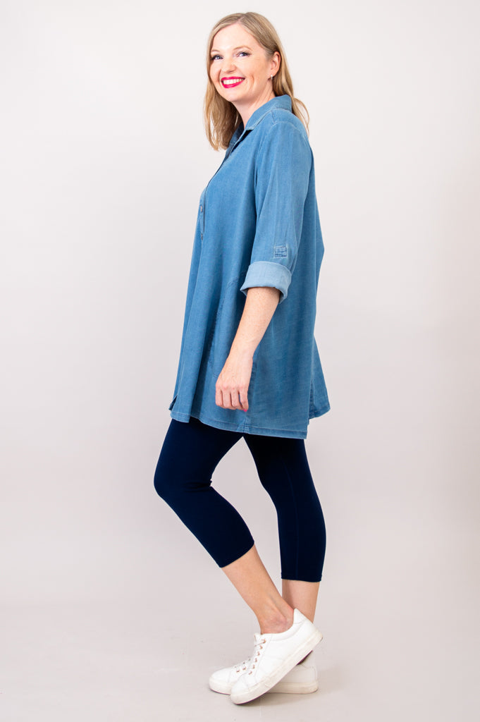 Stylish Tencel Denim Gill Blouse for Women - Comfortable & Trendy Top for Casual Wear, Office Outfits & Date Nights