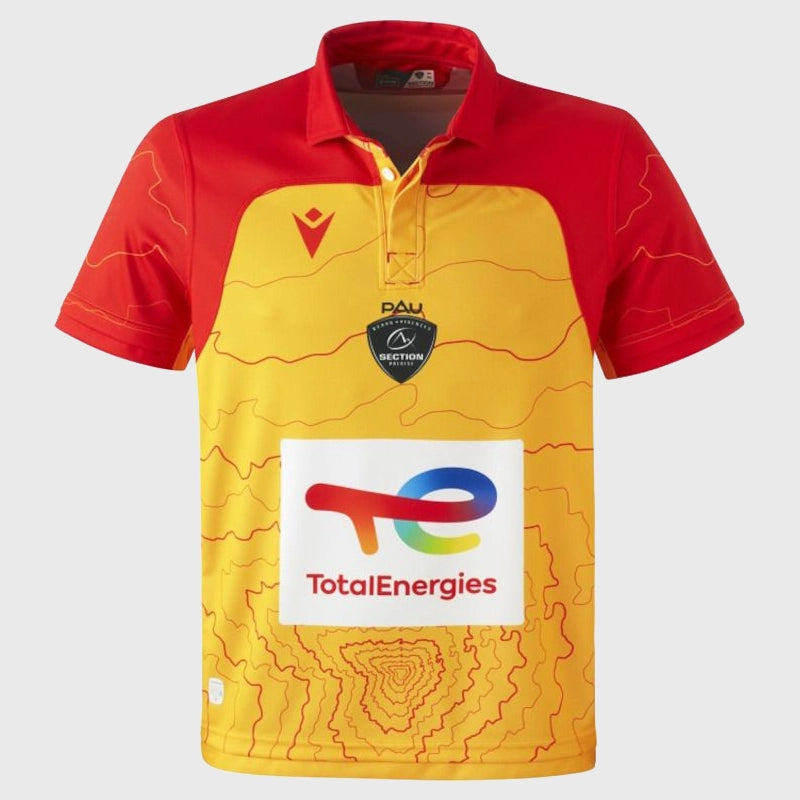 Macron Section Paloise Third Replica Rugby Shirt 2024/25 - Authentic Rugby Jersey for Fans & Players - Perfect for Match Days, Training & Sports Events