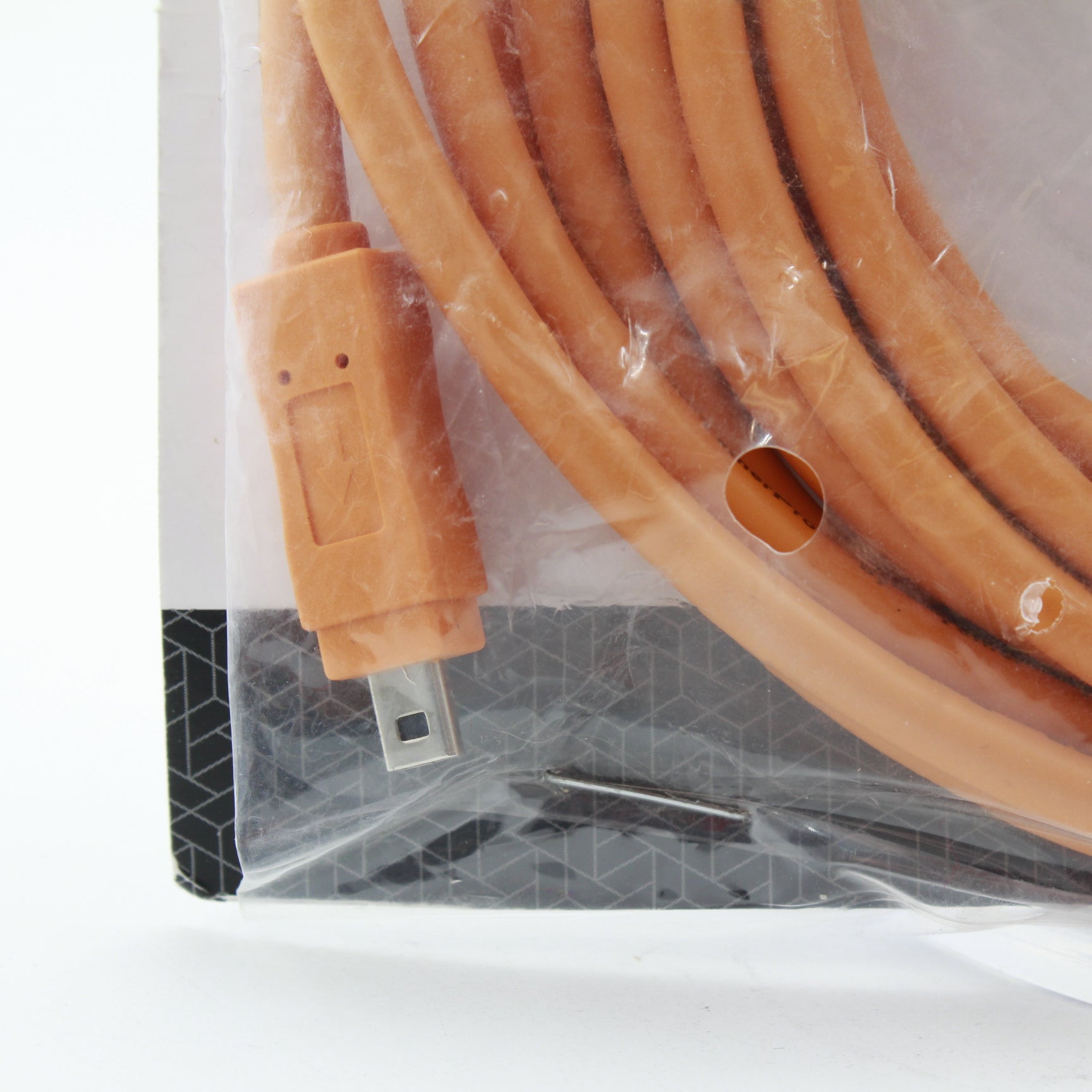 TetherPro USB Type C to Mini USB 2.0 Type B Cable 15ft Orange - Open Box Fair Condition | Perfect for Camera Tethering & Data Transfer