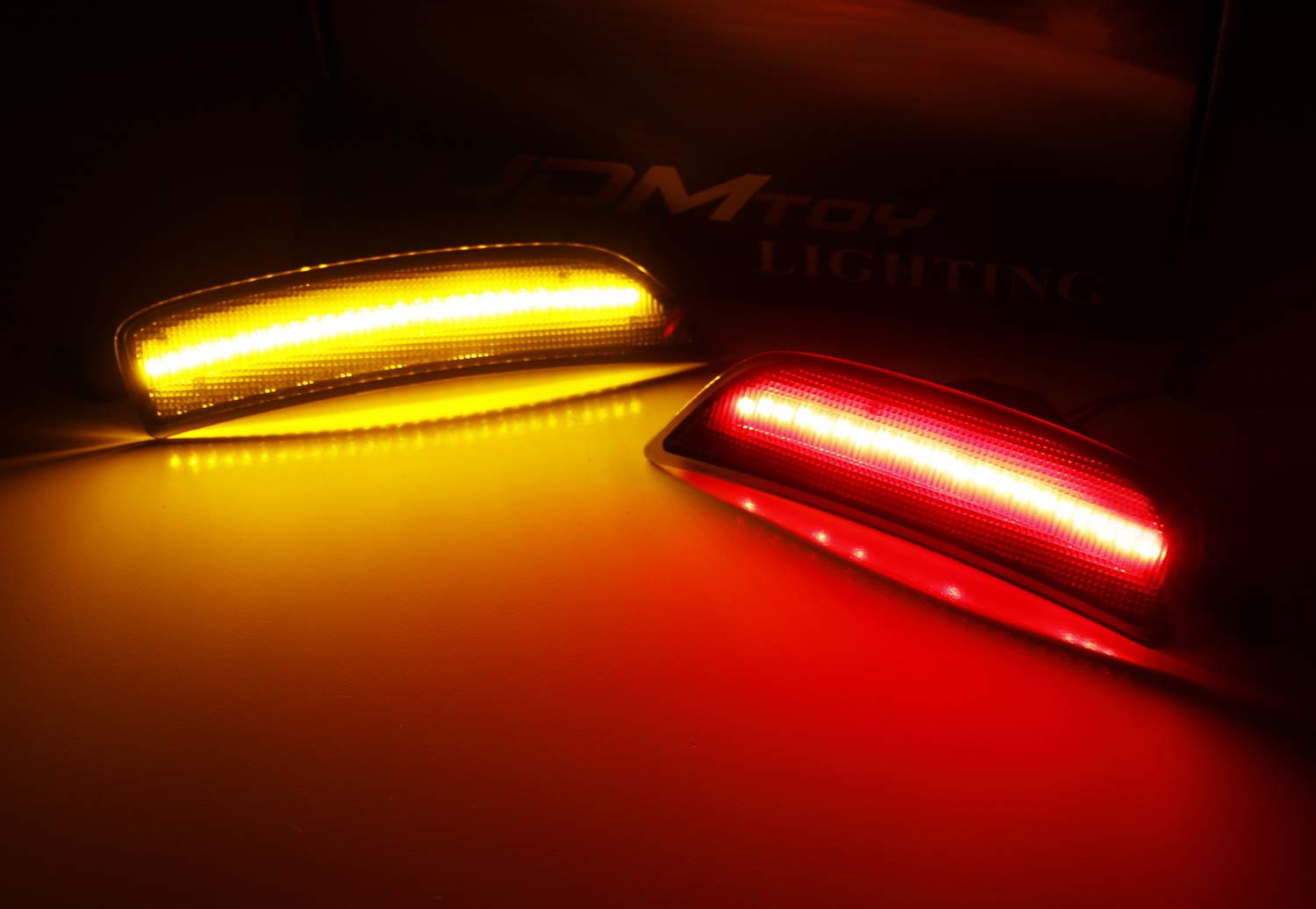 Amber/Red Full LED Side Marker Light Kit for 2016+ Mazda MX-5 Miata - Clear Lens, Durable & Bright - Perfect for Night Driving & Car Customization