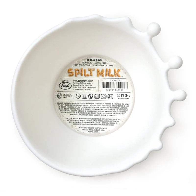 Fred Spill-Proof Milk Bowl for Babies & Toddlers - No Mess Feeding Essential for High Chairs, Travel & Daycare Use