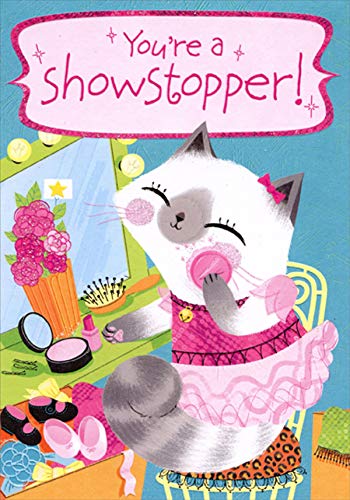 Designer Greetings Showstopper Dance Recital Congratulations Card with Stickers - Perfect for Ballet, Jazz & Tap Performances - Celebration Gift for Dancers