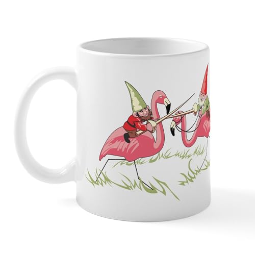 White - Jousting Gnomes Mug