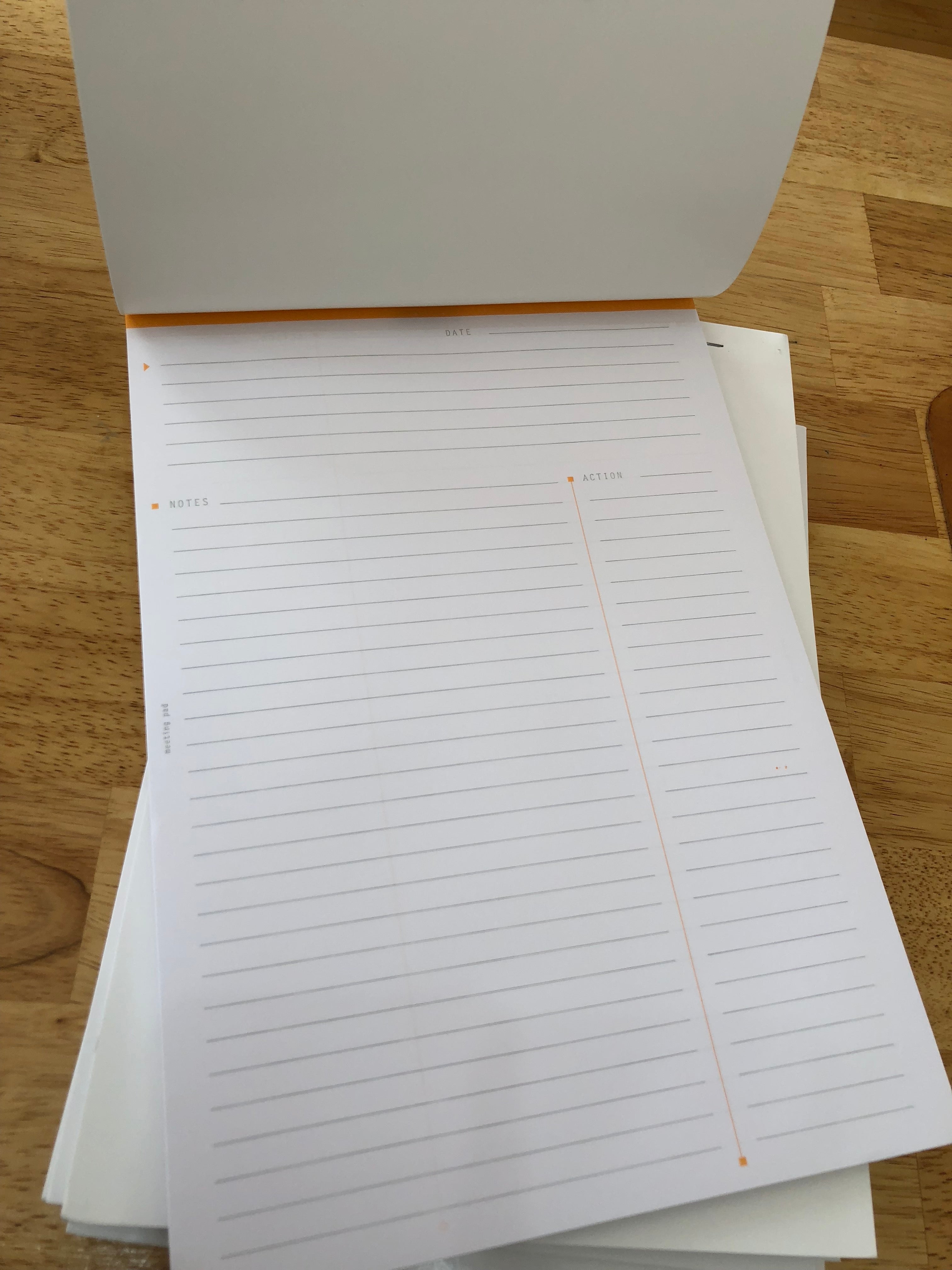 Rhodia Meeting Pad No. 19 (19401) - Premium Notepad for Office Meetings, Note Taking & Planning - Perfect for Professionals, Students & Creative Work