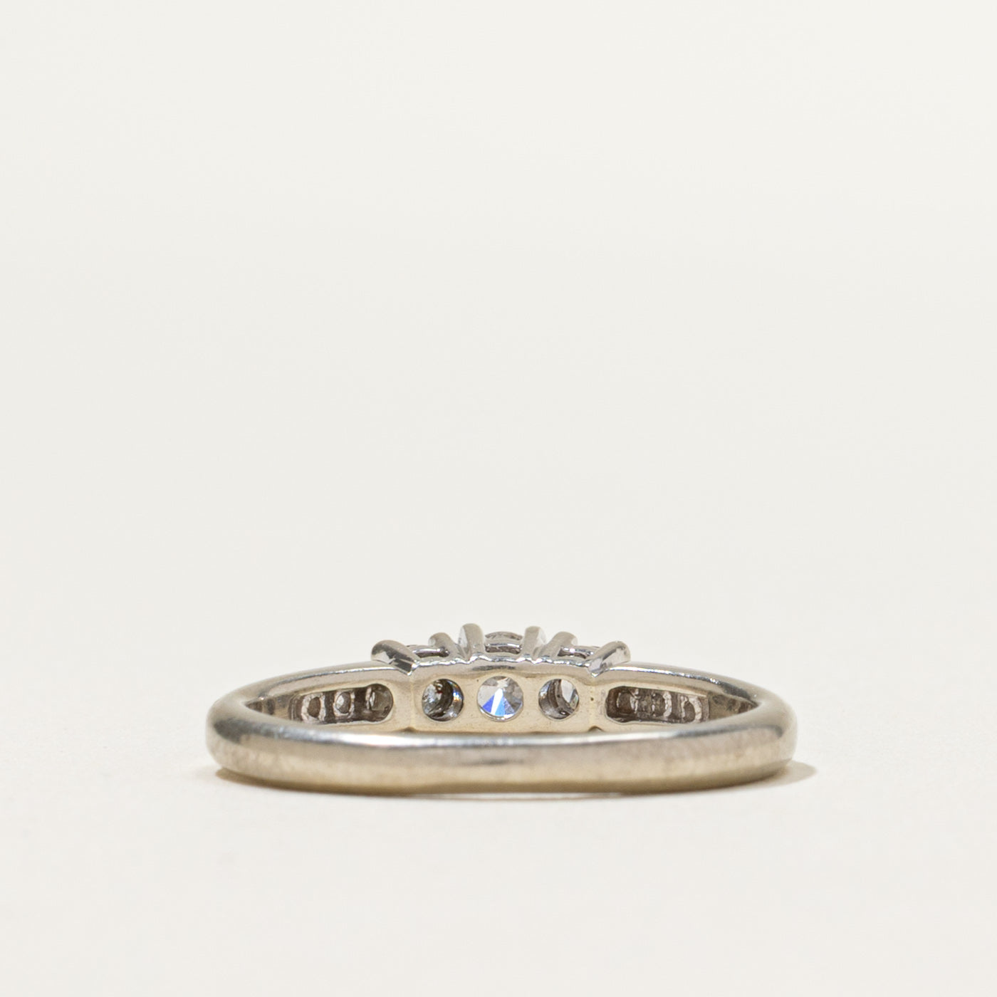 0.32ctw Three Stone Diamond Accented Ring for Women - Size 4.25 | Elegant Wedding Band, Anniversary Gift & Engagement Jewelry | Perfect for Special Occasions & Everyday Wear