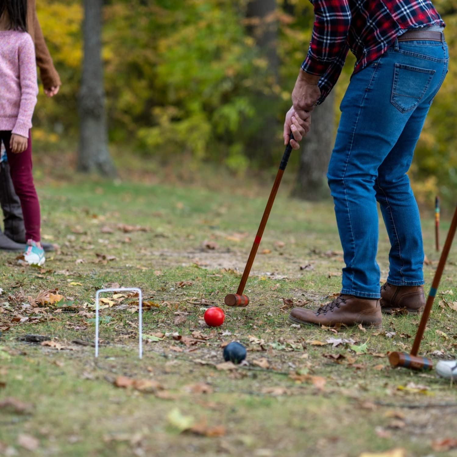 Premium 6-Player Croquet Set with Travel Carry Bag - Portable Outdoor Lawn Game for Backyard, Beach, Picnic & Camping - Perfect for Family Gatherings & Parties