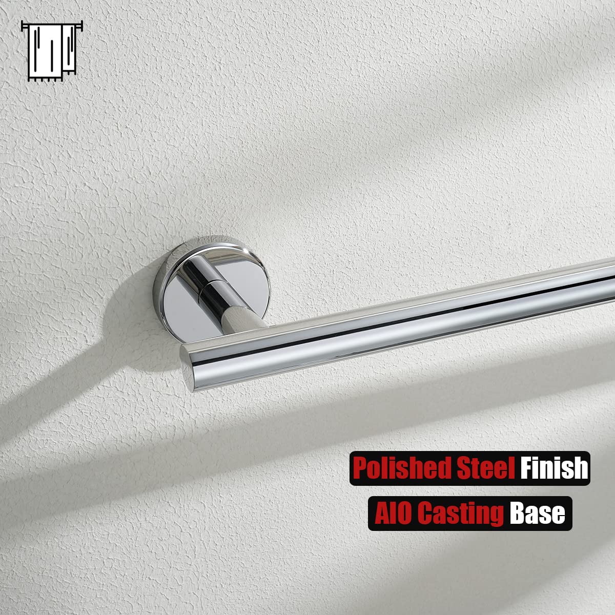 18 Inch Stainless Steel Towel Bar - Chrome Polished Wall Mount Bathroom Towel Rack (20.47