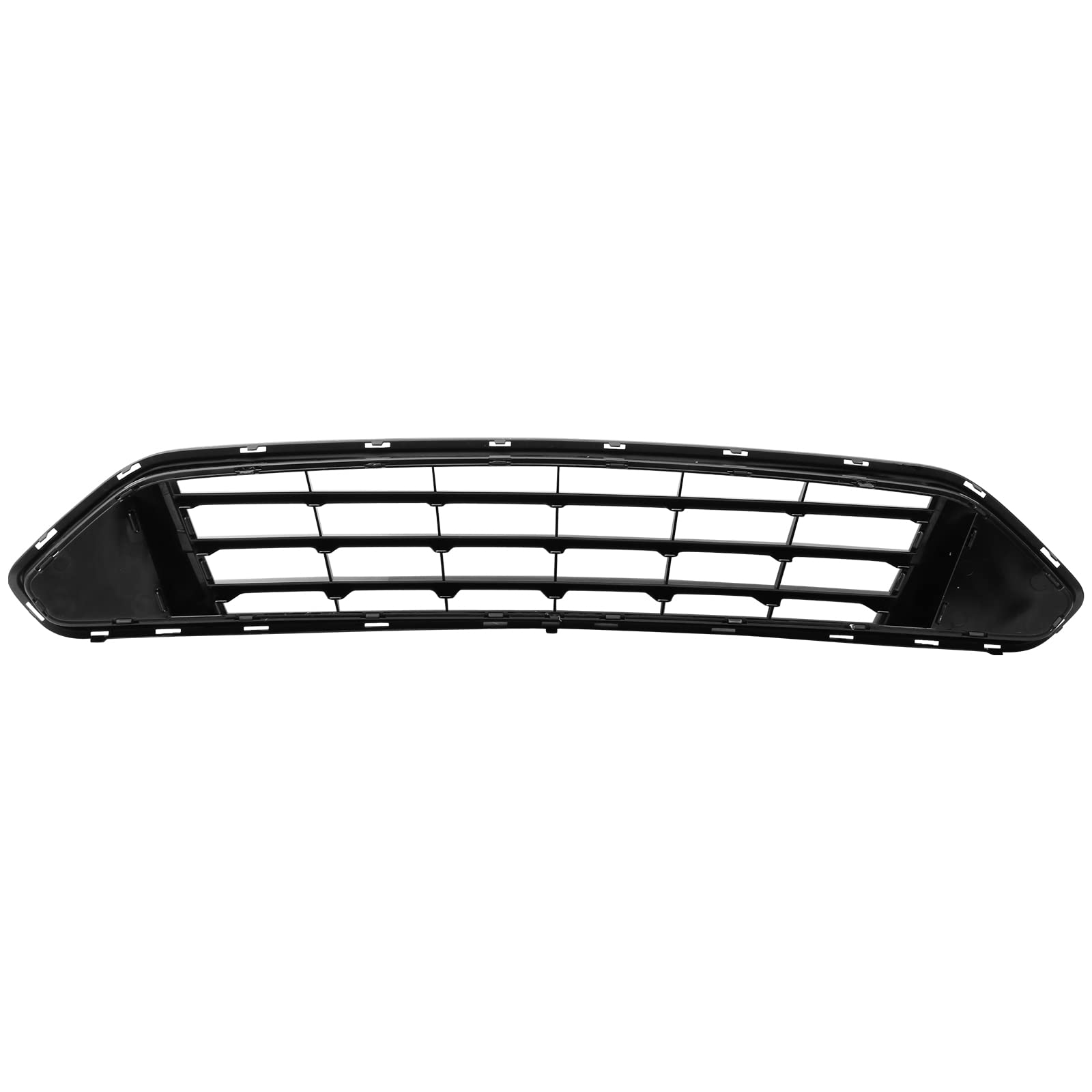 FREEMOTOR802 Front Upper Grille Gloss Black ABS Plastic Replacement for 2018-2023 Ford Mustang - Perfect for Car Upgrades & Customization