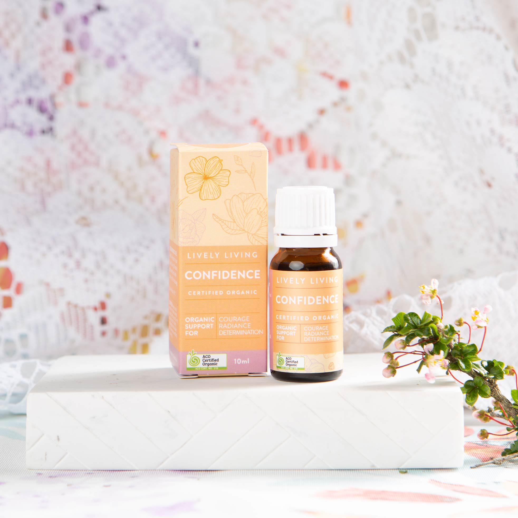 Organic Confidence Essential Oil 10ml - Pure Aromatherapy Oil for Relaxation, Stress Relief & Home Diffuser