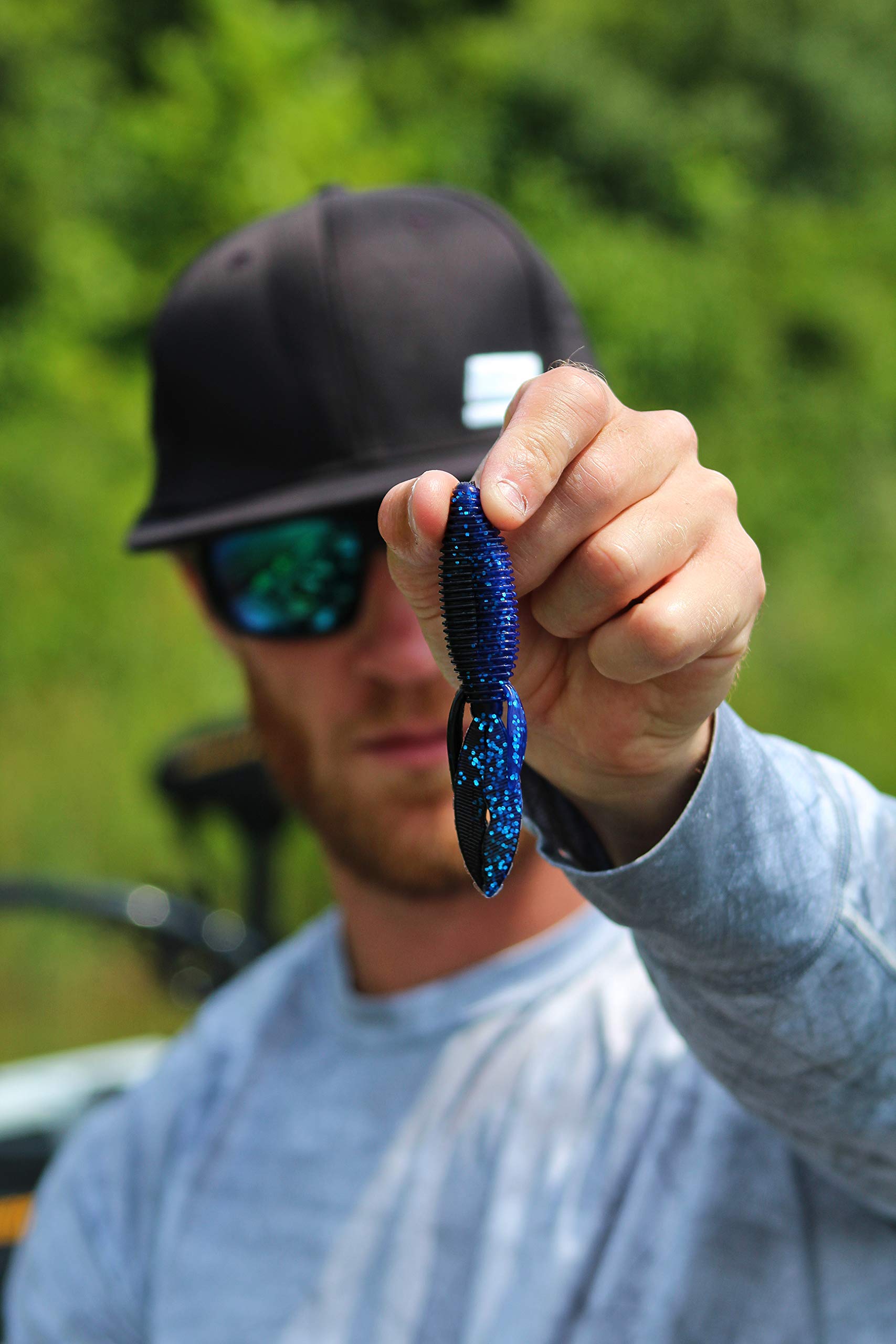 Berkley PowerBait MaxScent Chigger Craw Fishing Soft Bait - Realistic Scent & Action for Bass, Trout, and Panfish - Perfect for Freshwater Lakes, Rivers, and Ponds