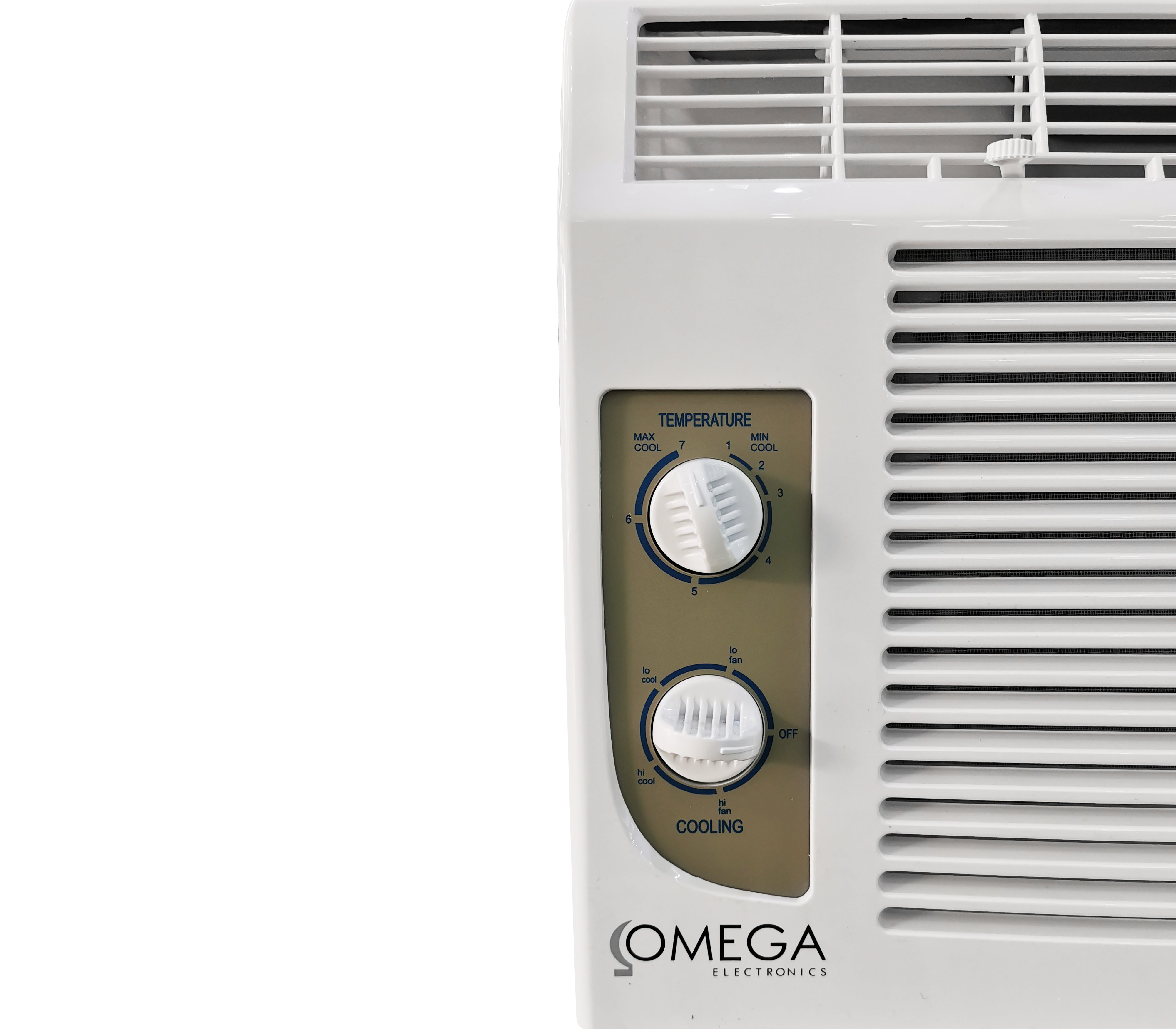 Omega Electronics 5000 BTU Window Air Conditioner - 110V, Energy Efficient Cooling for Small Rooms & Apartments - Perfect for Bedrooms, Offices, and Dorm Rooms