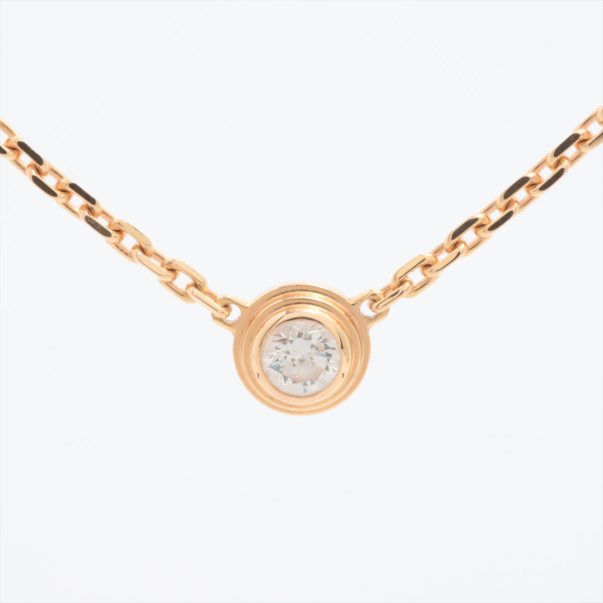 Cartier D'Amour XS Diamond Necklace in 18K Pink Gold - Elegant Luxury Jewelry for Women, Perfect for Anniversary Gifts & Special Occasions