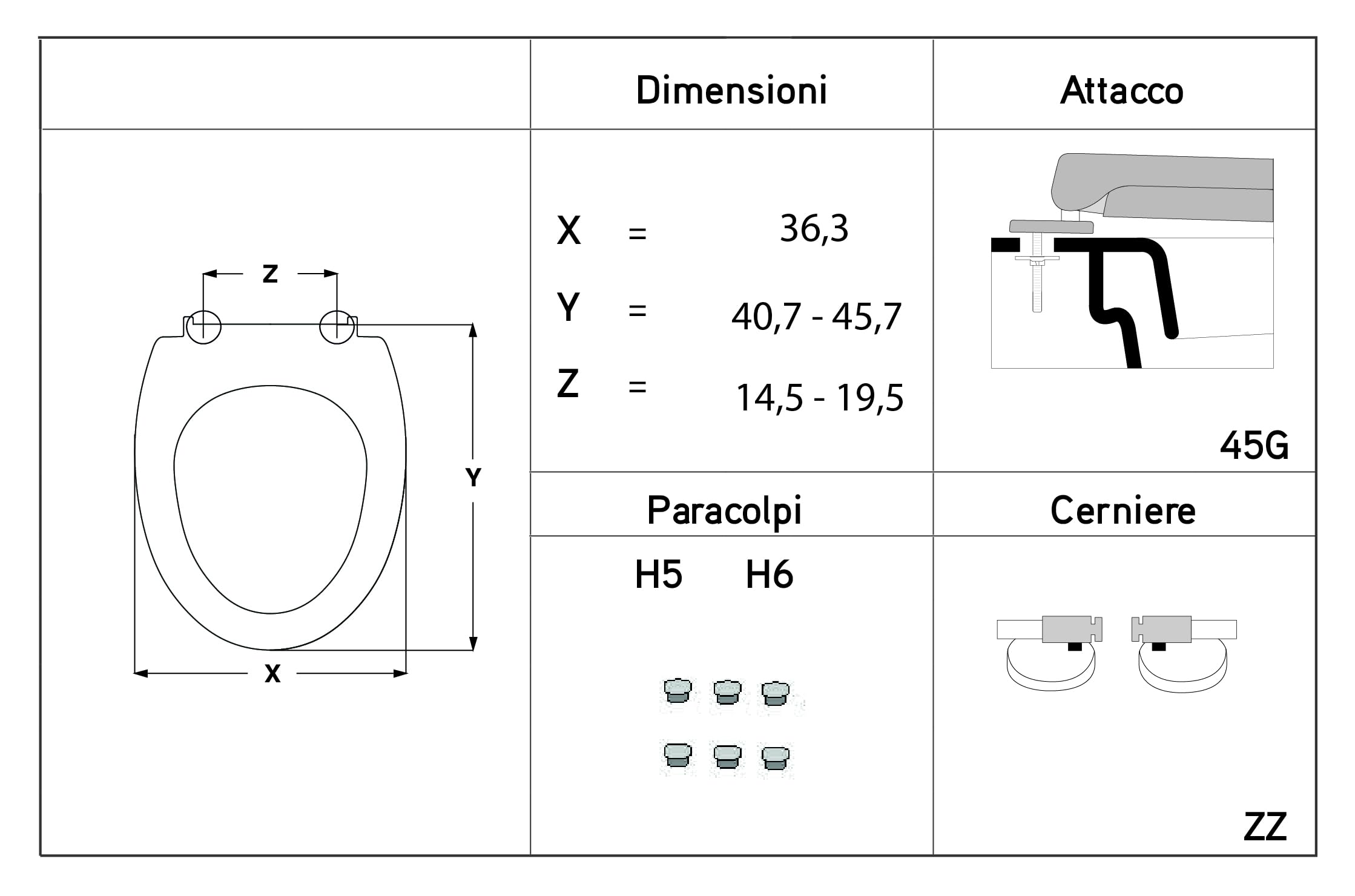 Slow Close Toilet Seat with Soft Closing Hinges - Yes Sedileria Selnova 3 Toilet Sink Seat - Durable & Quiet Bidet Compatible Design for Bathroom Upgrade (Model 455254181480) - Perfect for Modern Homes, Apartments & ADA Compliant Restrooms