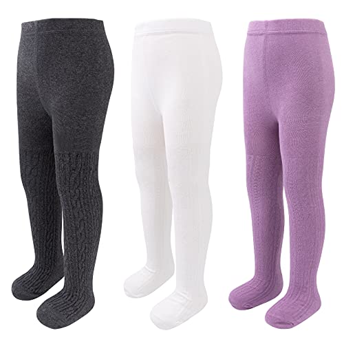 3 Pack - White Purple Dark Grey
