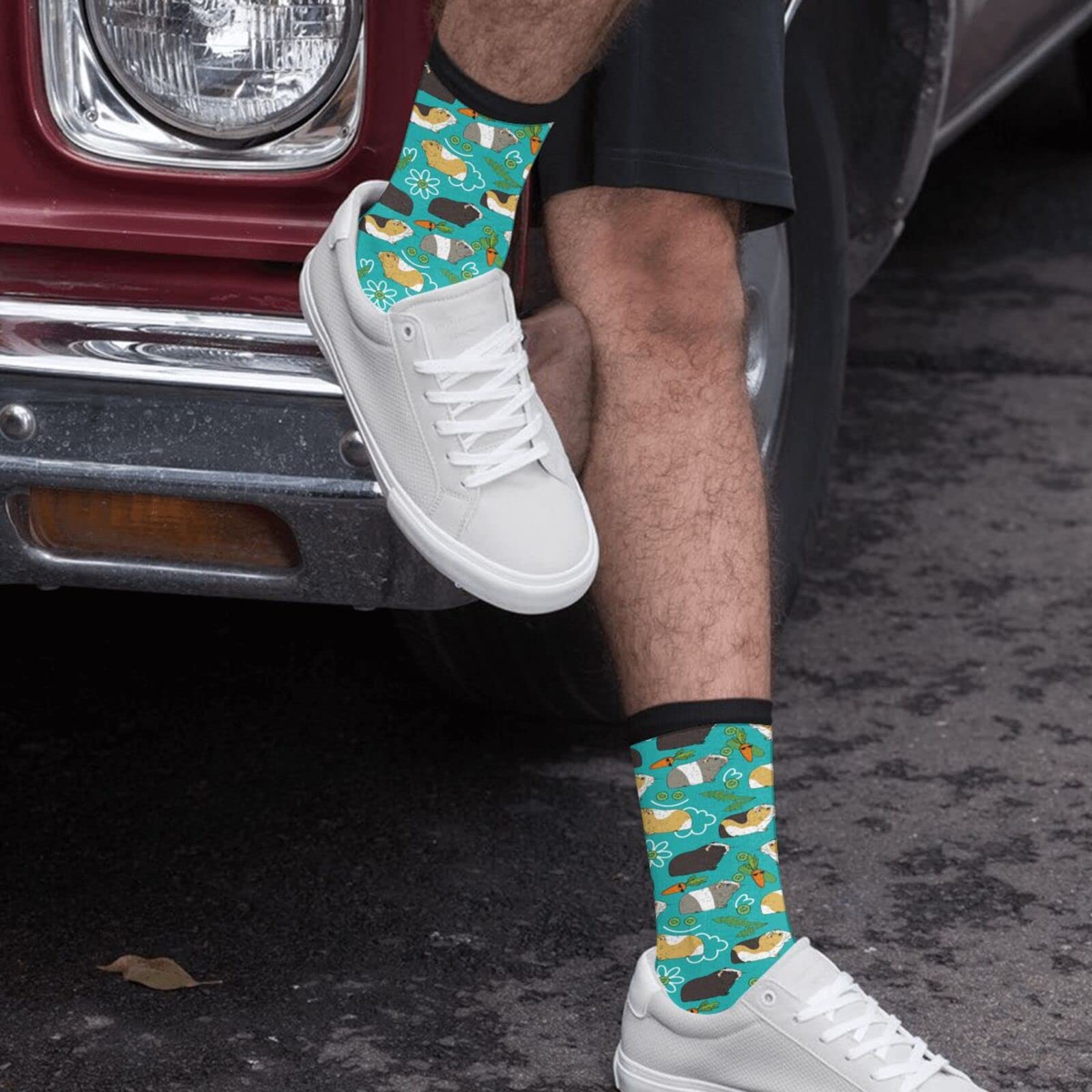 Funny Crazy Novelty Crew Socks for Men & Women - Comfortable Casual Dress Socks for Running, Athletic & Hiking - Perfect for Sports, Gifts & Everyday Wear