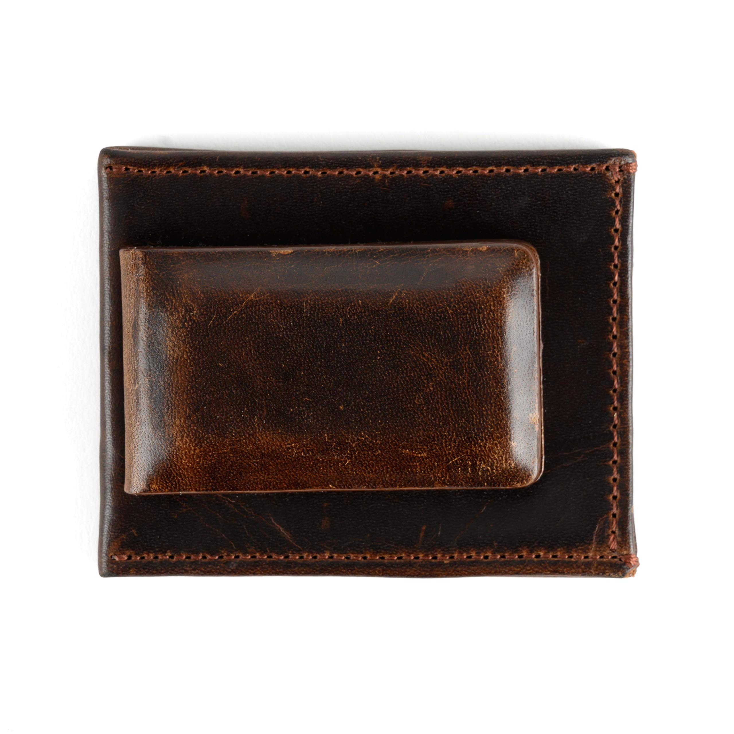 Moore & Giles Genuine Leather Magnetic Money Clip Wallet - Slim RFID Blocking Bifold Wallet for Men - Perfect for Business, Travel & Everyday Carry