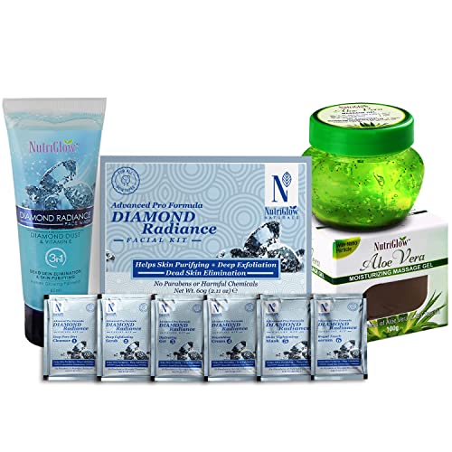 Diamond Radiance Facial Kit+Face Wash+Aloe Gel