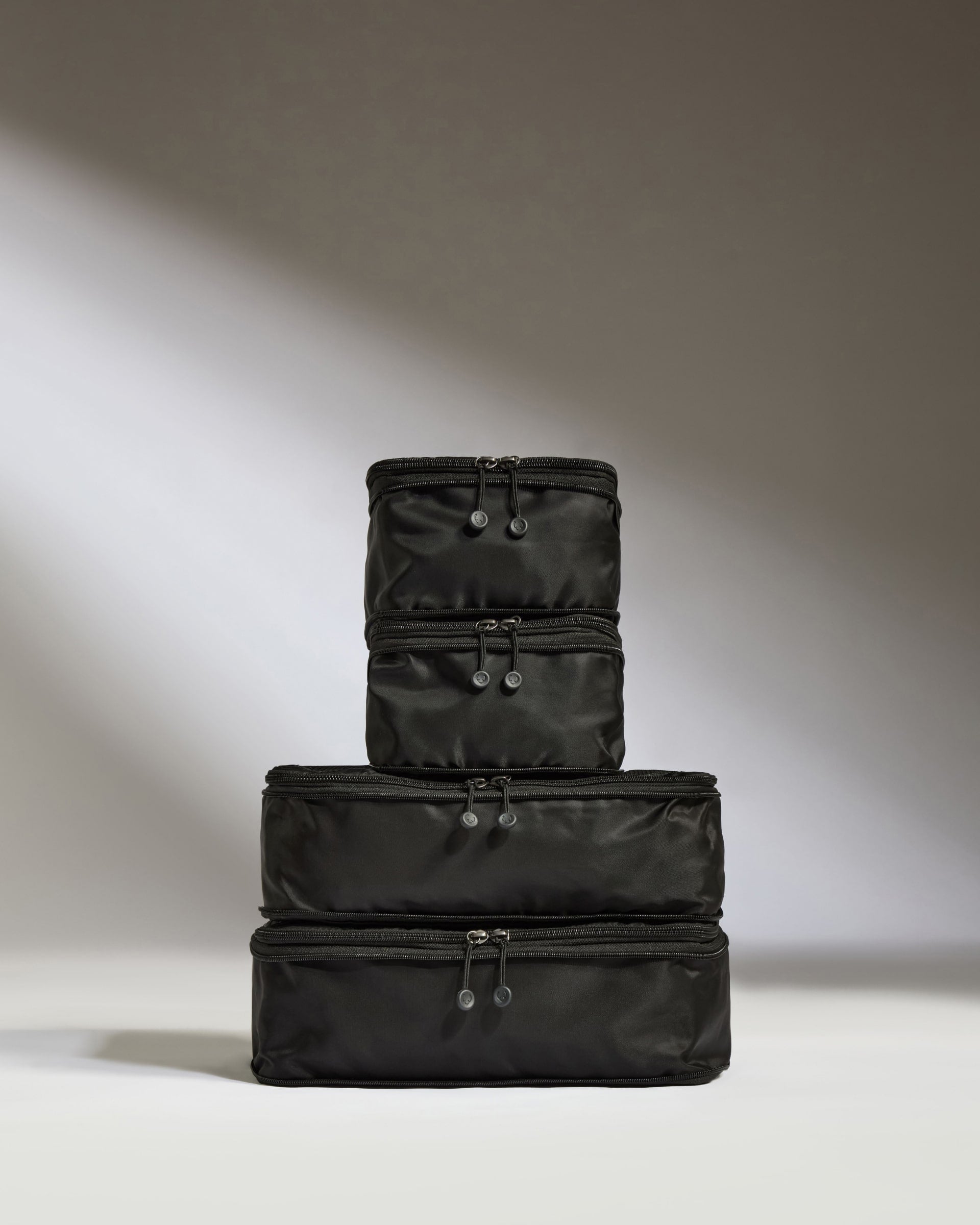 4-Piece Black Packing Cubes Set - Travel Organizer for Luggage & Suitcases - Perfect for Business Trips, Vacations & Weekend Getaways