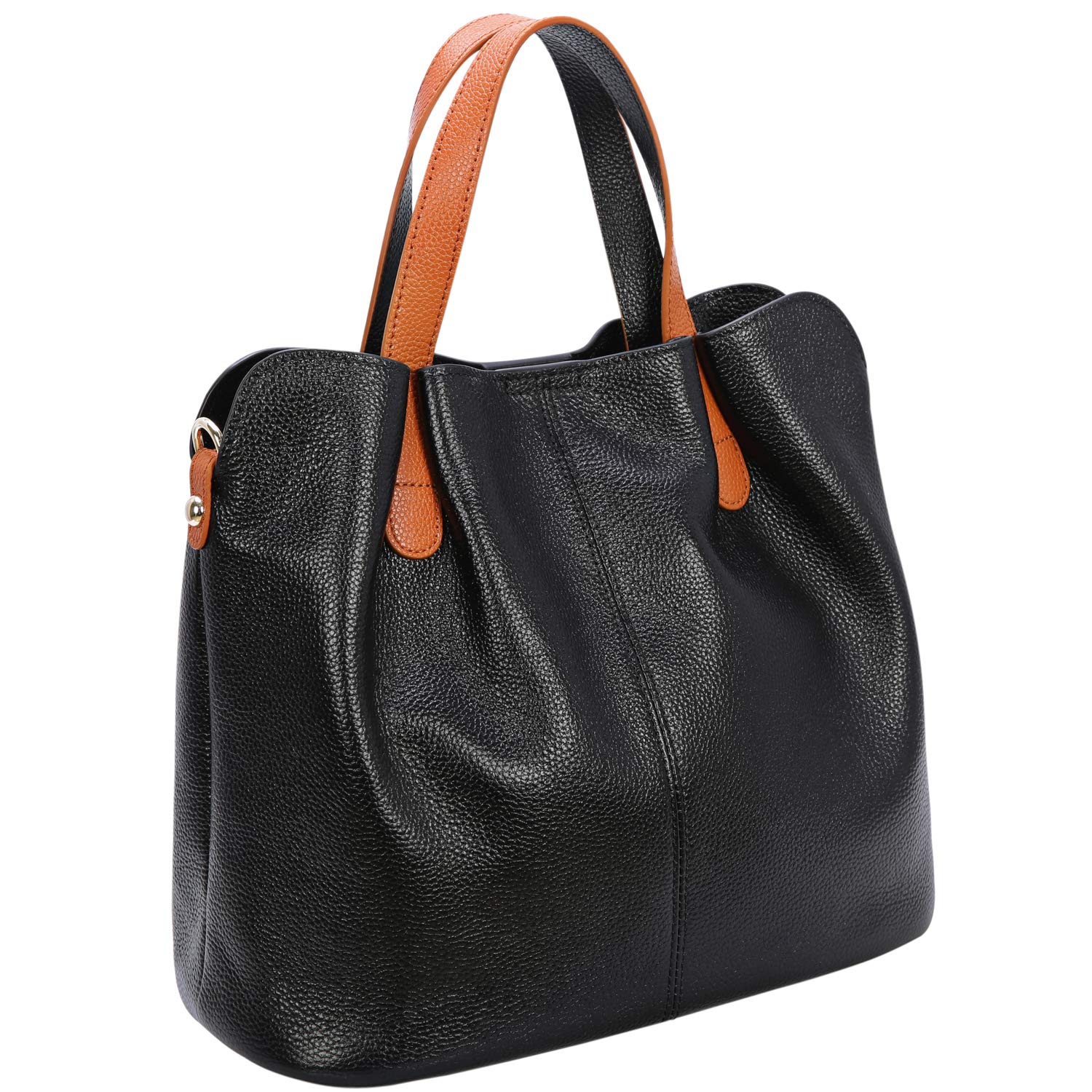 HESHE Genuine Leather Handbags for Women - Stylish Tote, Crossbody, Hobo & Shoulder Bags - Designer Purses with Top Handle - Perfect for Work, Travel & Everyday Use