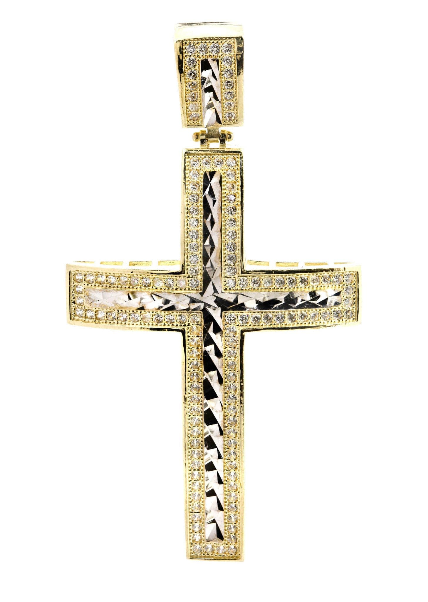 10K Gold Cross Pendant Necklace for Women & Men - 7.7 Grams Religious Jewelry - Perfect for Baptism, First Communion, Confirmation & Everyday Wear