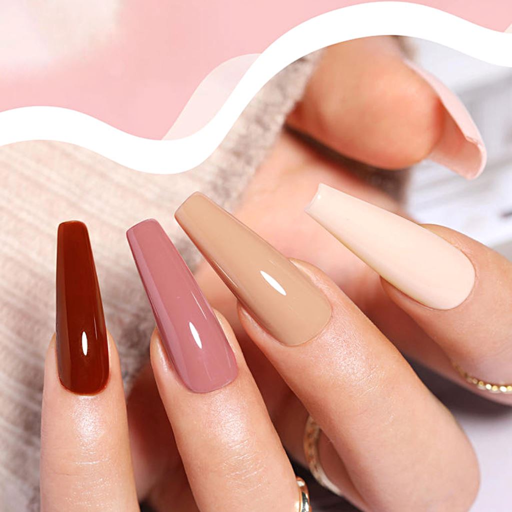 Maria Rose Gel Nail Polish Set - 6 Colors for Long-Lasting Manicures & Pedicures | Perfect for Home Nail Art, Salon Use & DIY Nail Designs