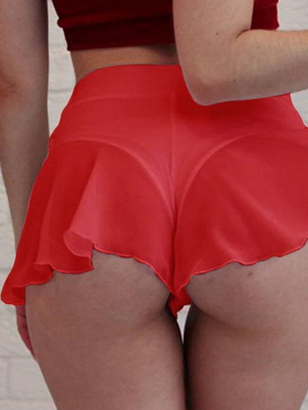 ZASUWA Women's Sexy Sheer Mesh Quick Dry Shorts - Perfect for Yoga, Gym, Beach & Summer Fashion