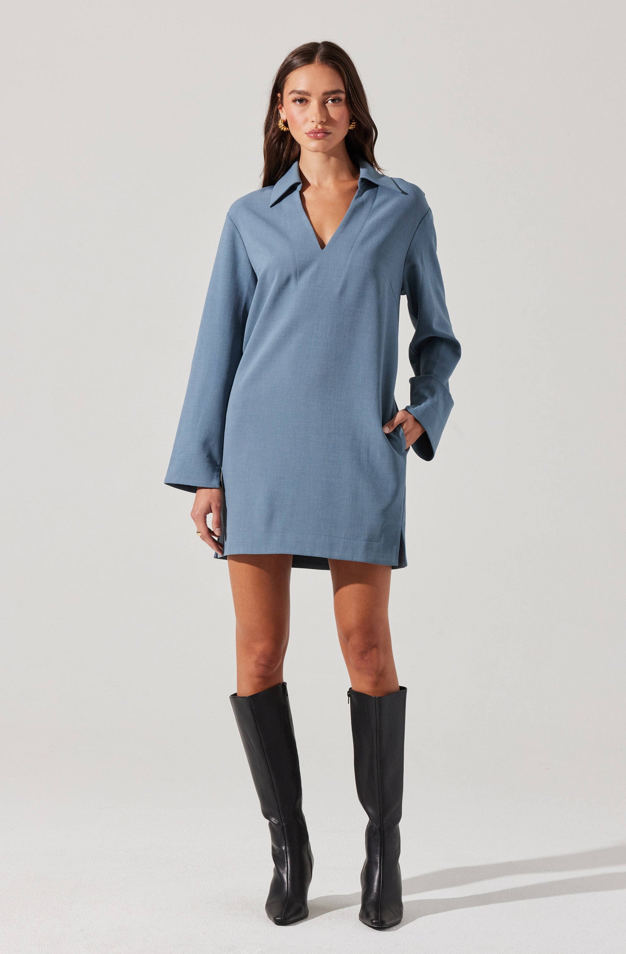 Elegant V-Neck Woven Mini Dress for Women - Summer Casual & Party Wear - Perfect for Date Nights, Beach Outings and Cocktail Parties
